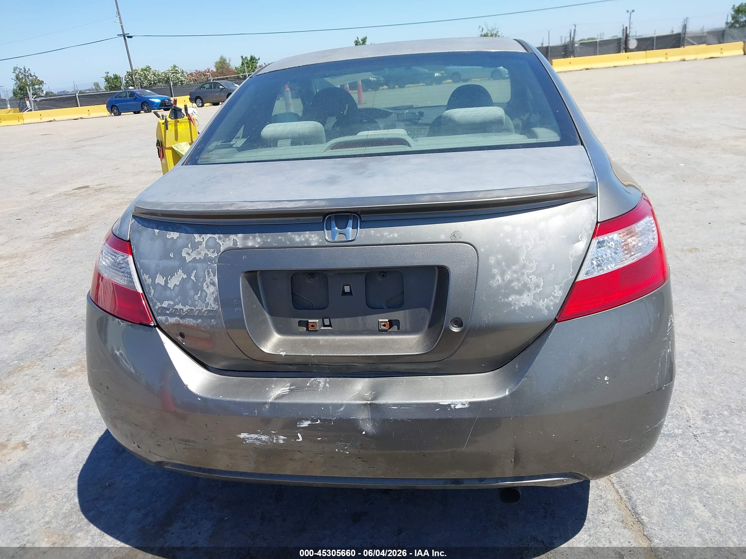 2006 Honda Civic Lx Gray vin: 2HGFG12646H570957