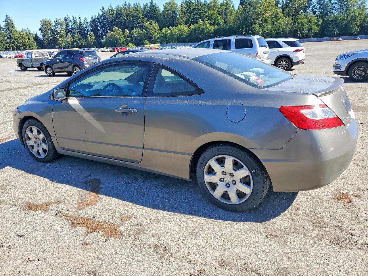 2007 Honda Civic Lx Gray vin: 2HGFG12647H505446