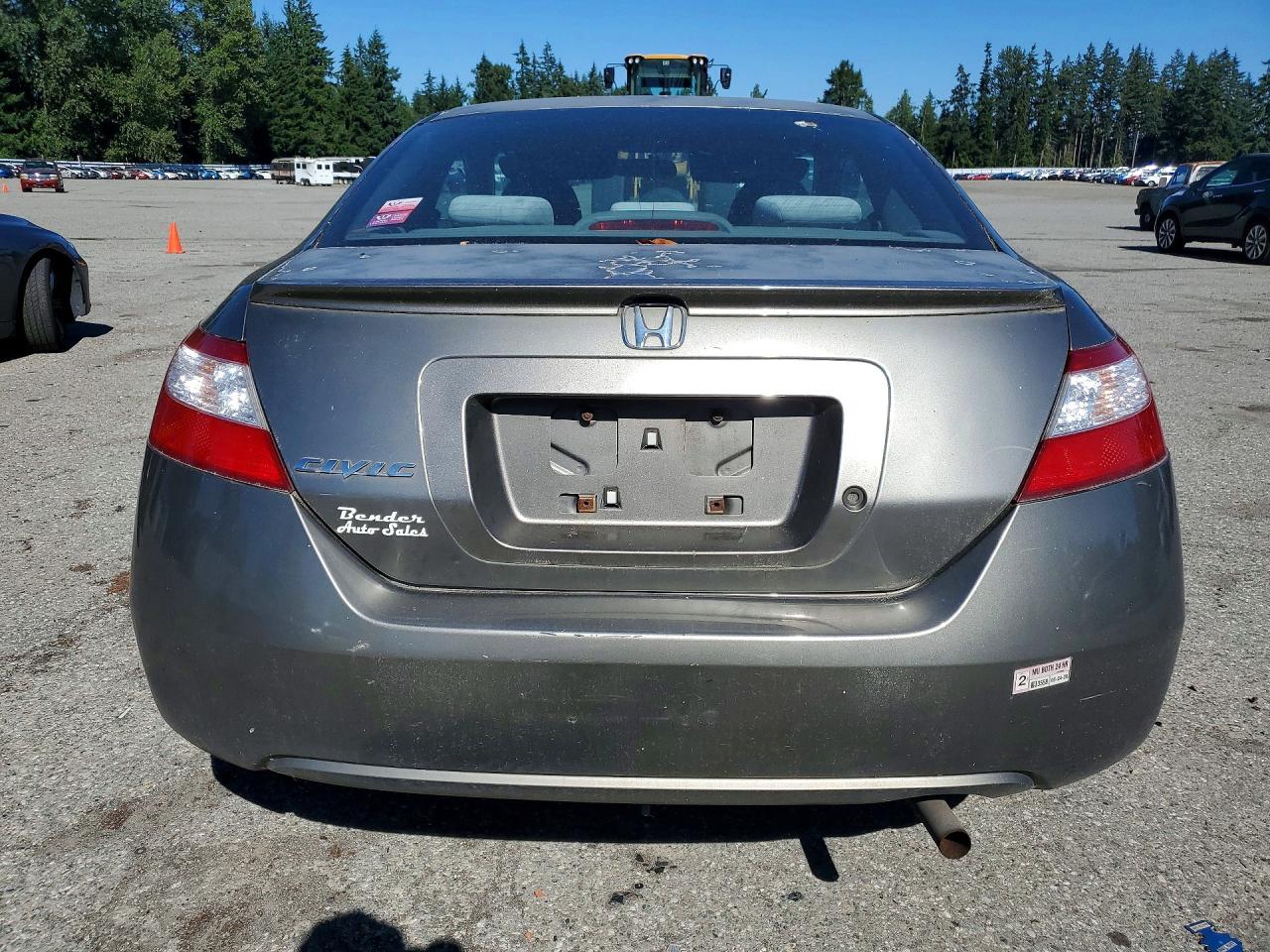 2007 Honda Civic Lx Gray vin: 2HGFG12647H505446