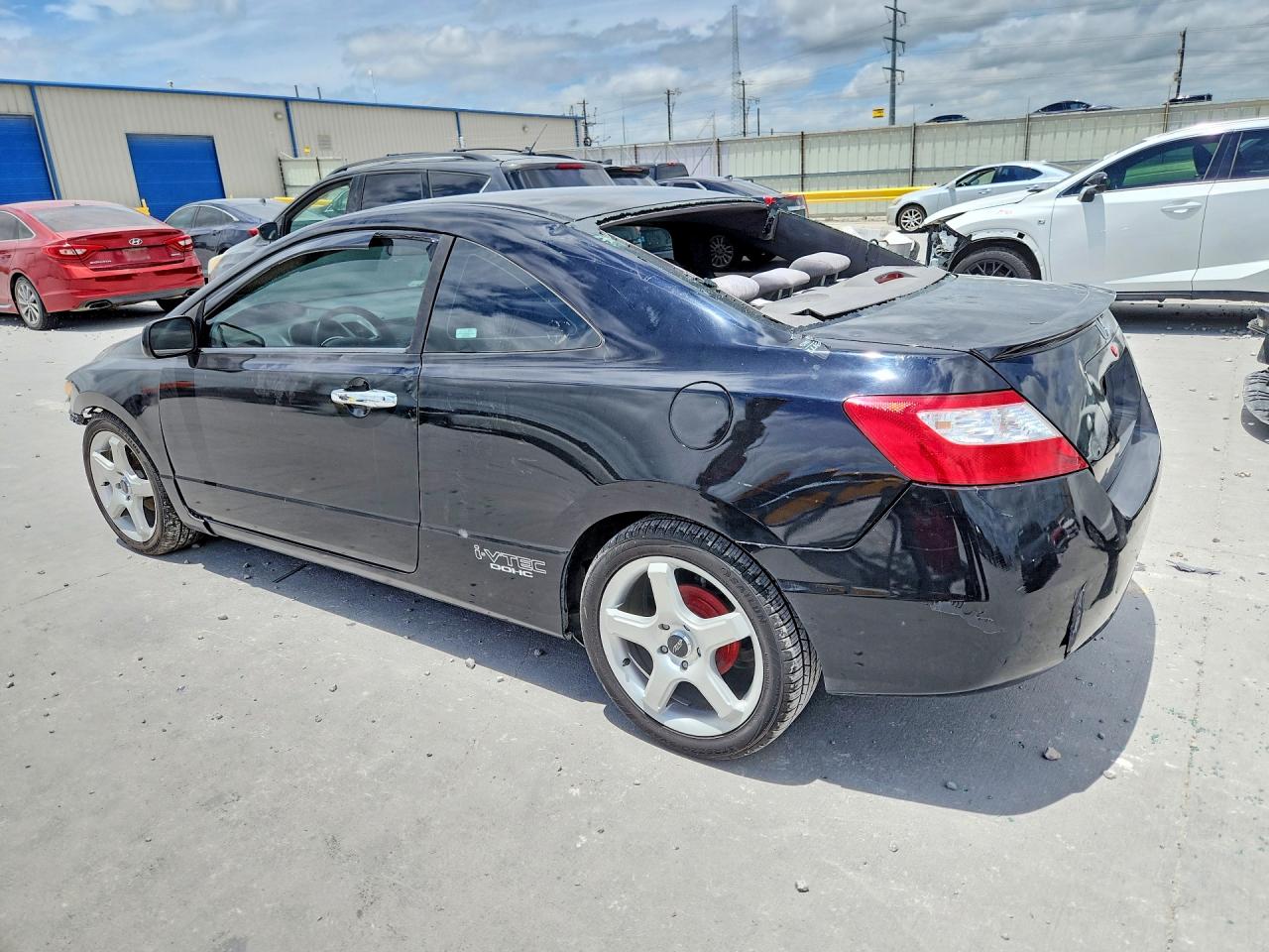2007 Honda Civic Lx Black vin: 2HGFG12647H561595