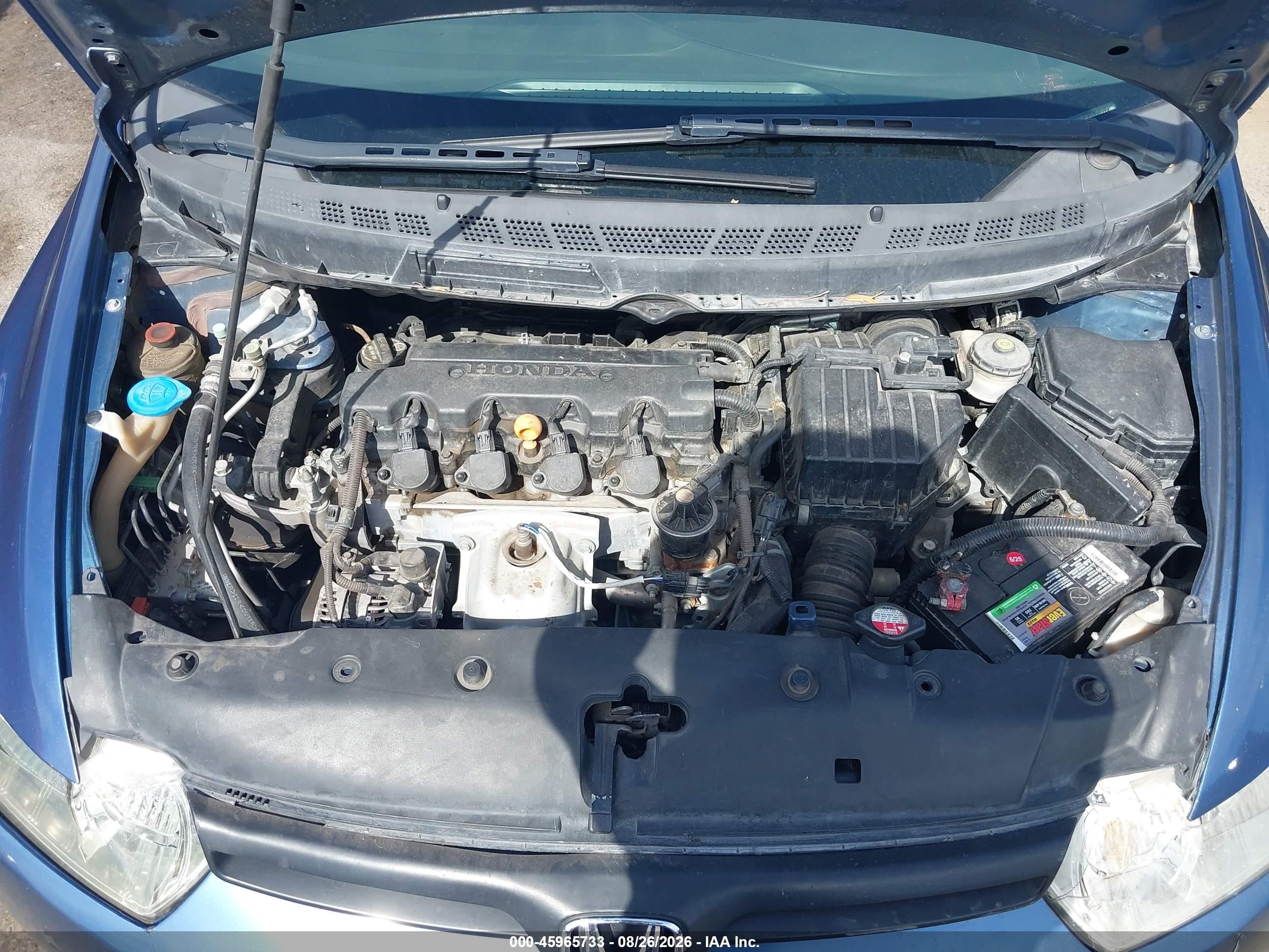 2007 Honda Civic Lx Blue vin: 2HGFG12647H584021