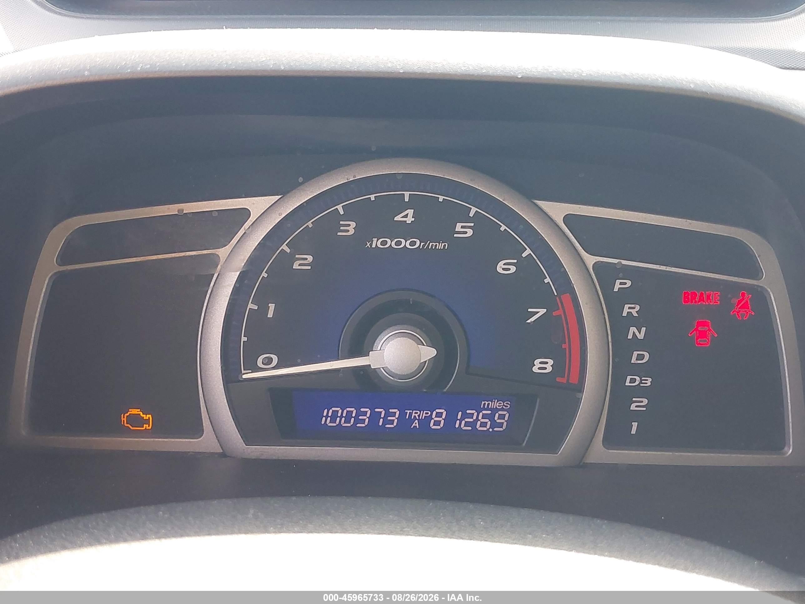 2007 Honda Civic Lx Blue vin: 2HGFG12647H584021