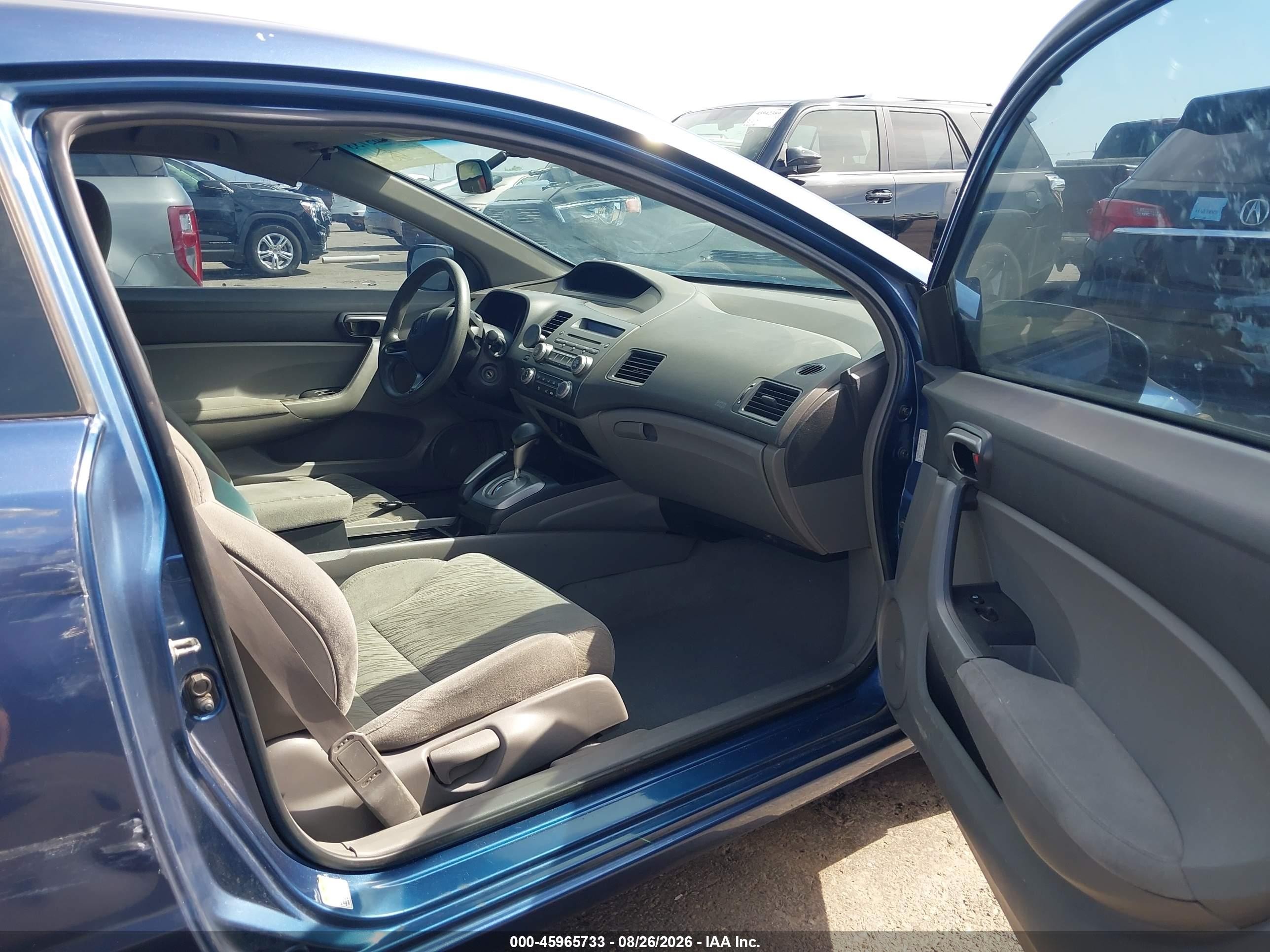 2007 Honda Civic Lx Blue vin: 2HGFG12647H584021