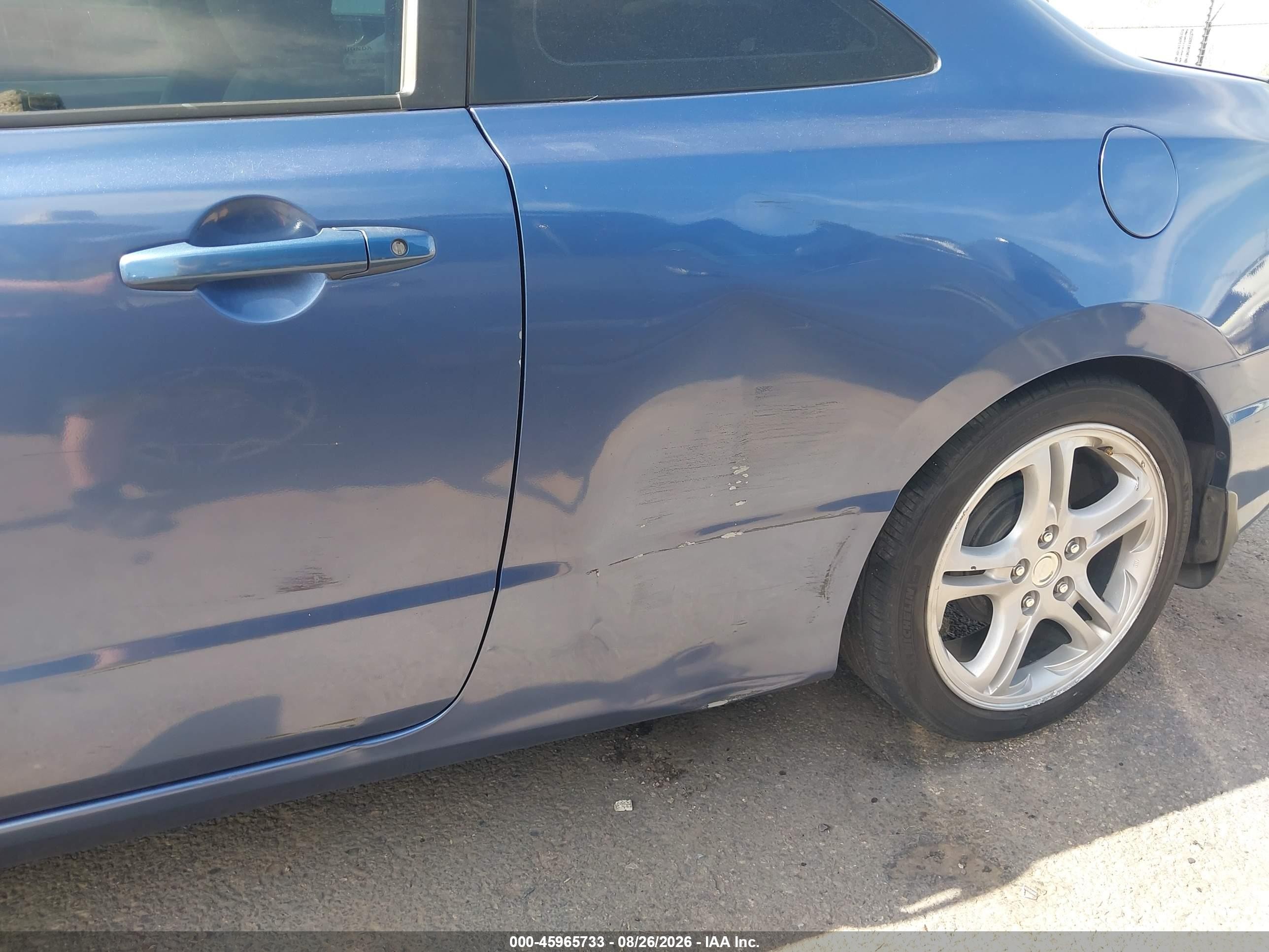 2007 Honda Civic Lx Blue vin: 2HGFG12647H584021