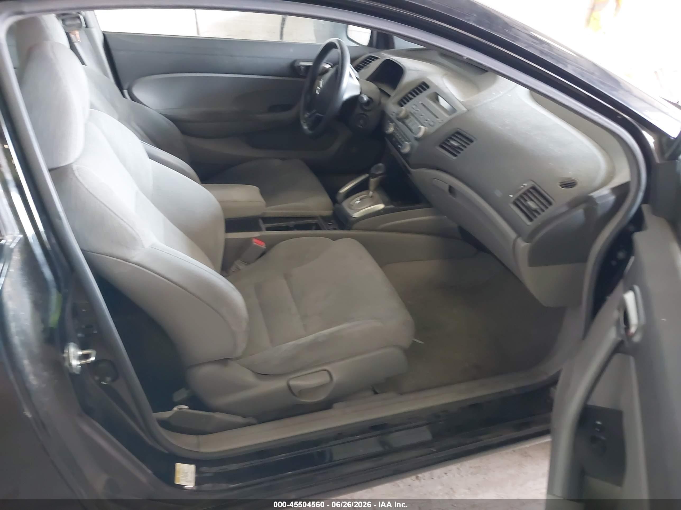 2008 Honda Civic Lx Black vin: 2HGFG12648H507862