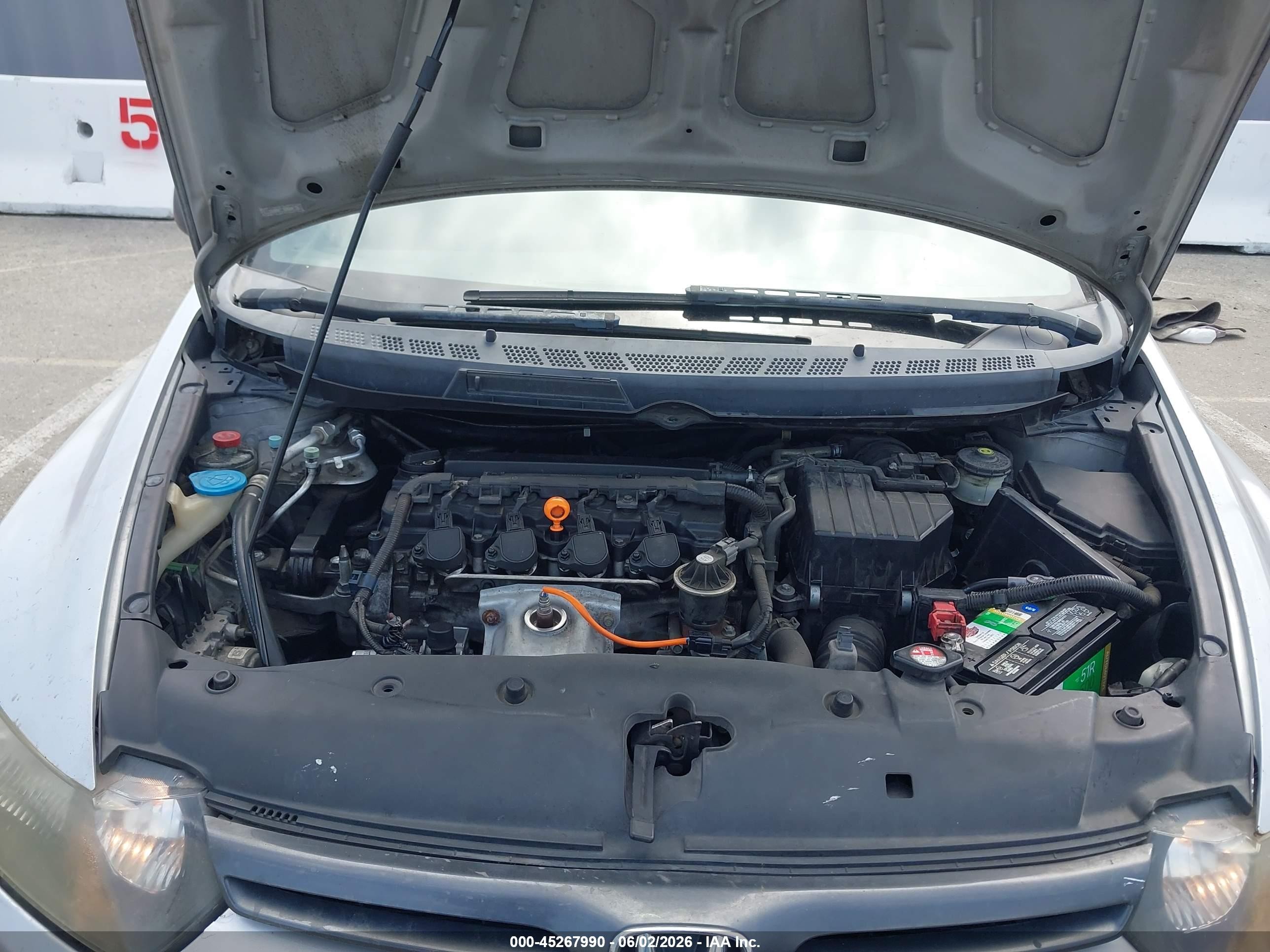 2008 Honda Civic Lx Серебряный vin: 2HGFG12648H527609