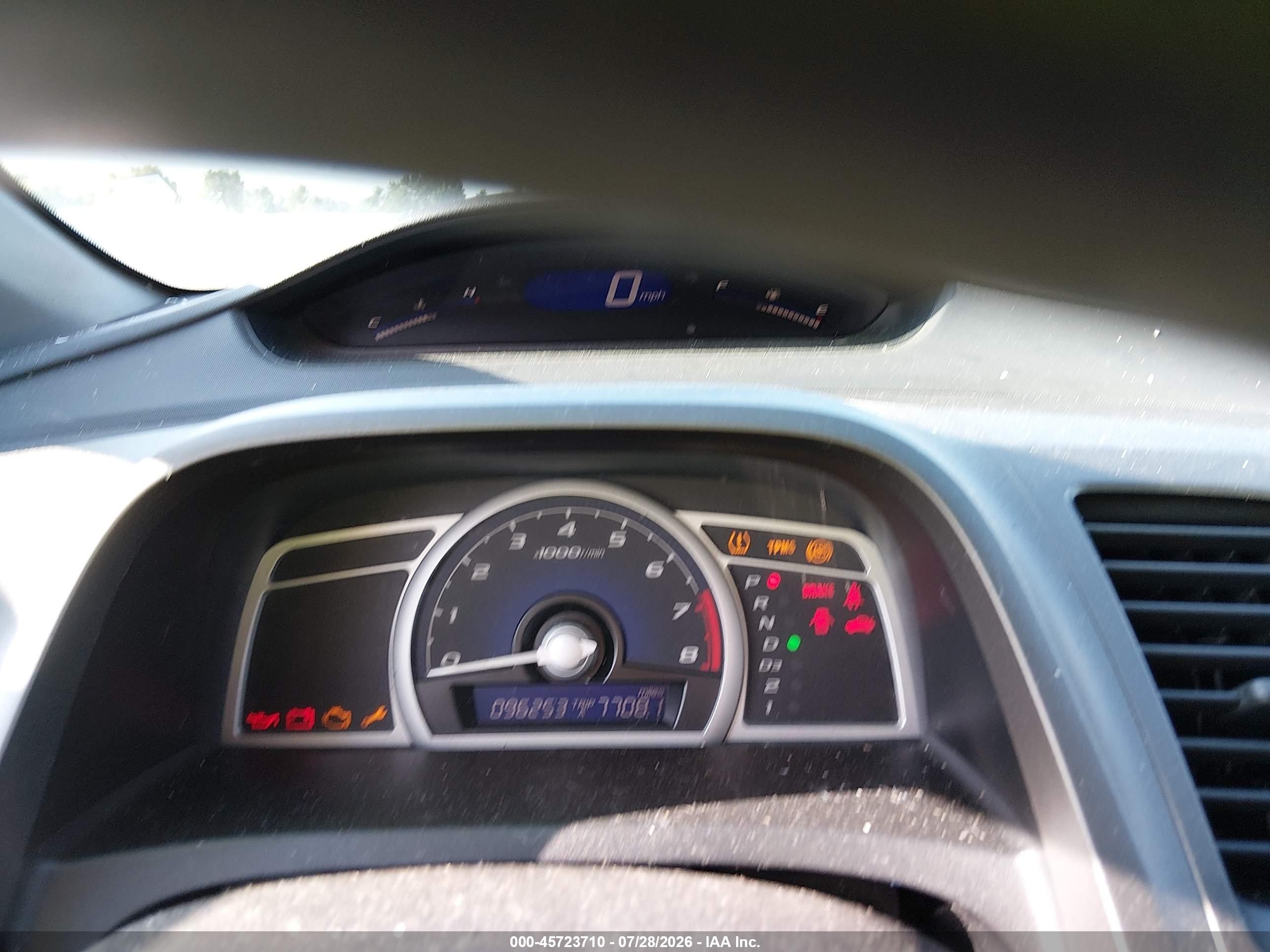 2008 Honda Civic Lx Blue vin: 2HGFG12648H535158