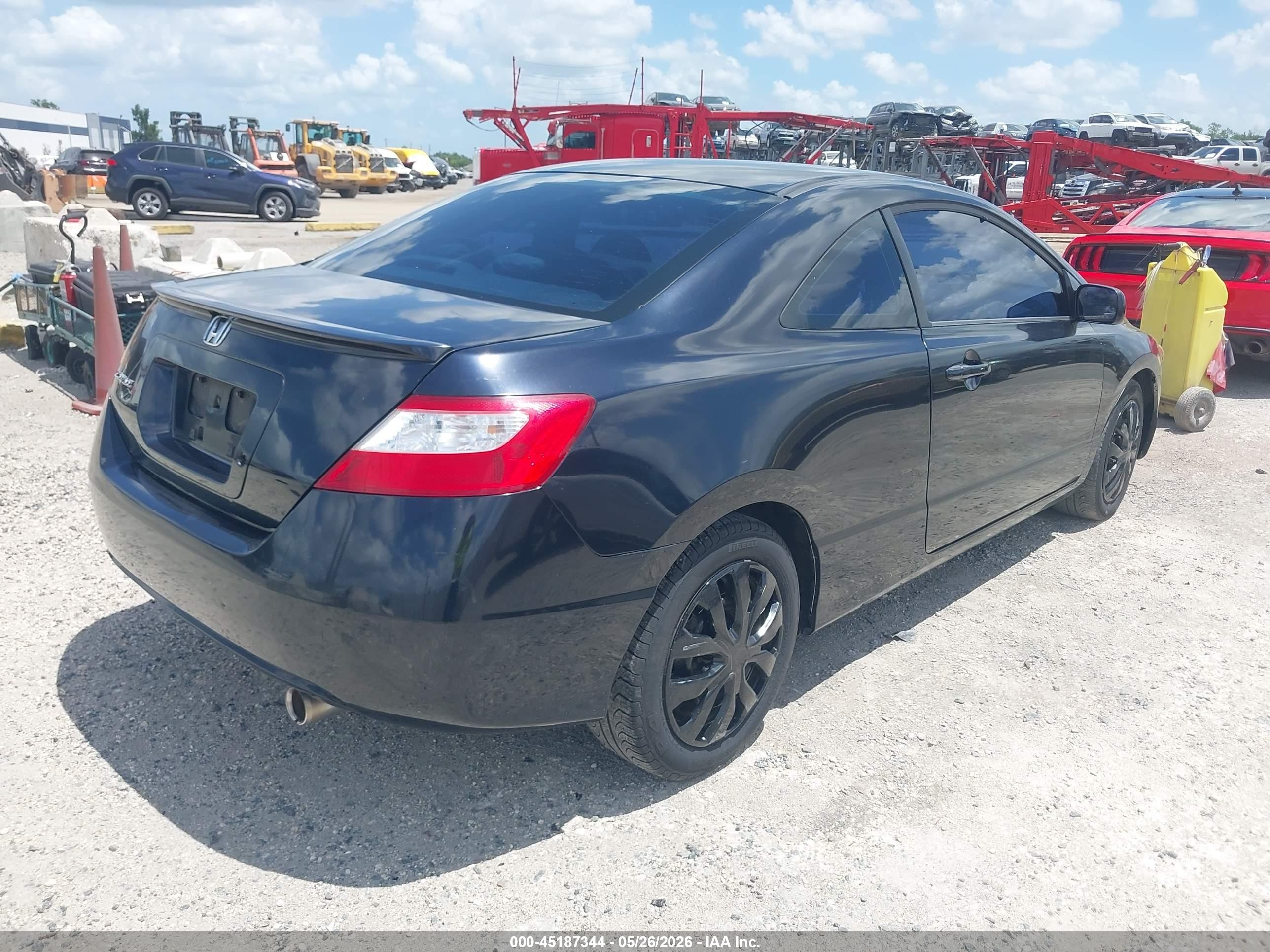 2008 Honda Civic Lx Black vin: 2HGFG12648H552509