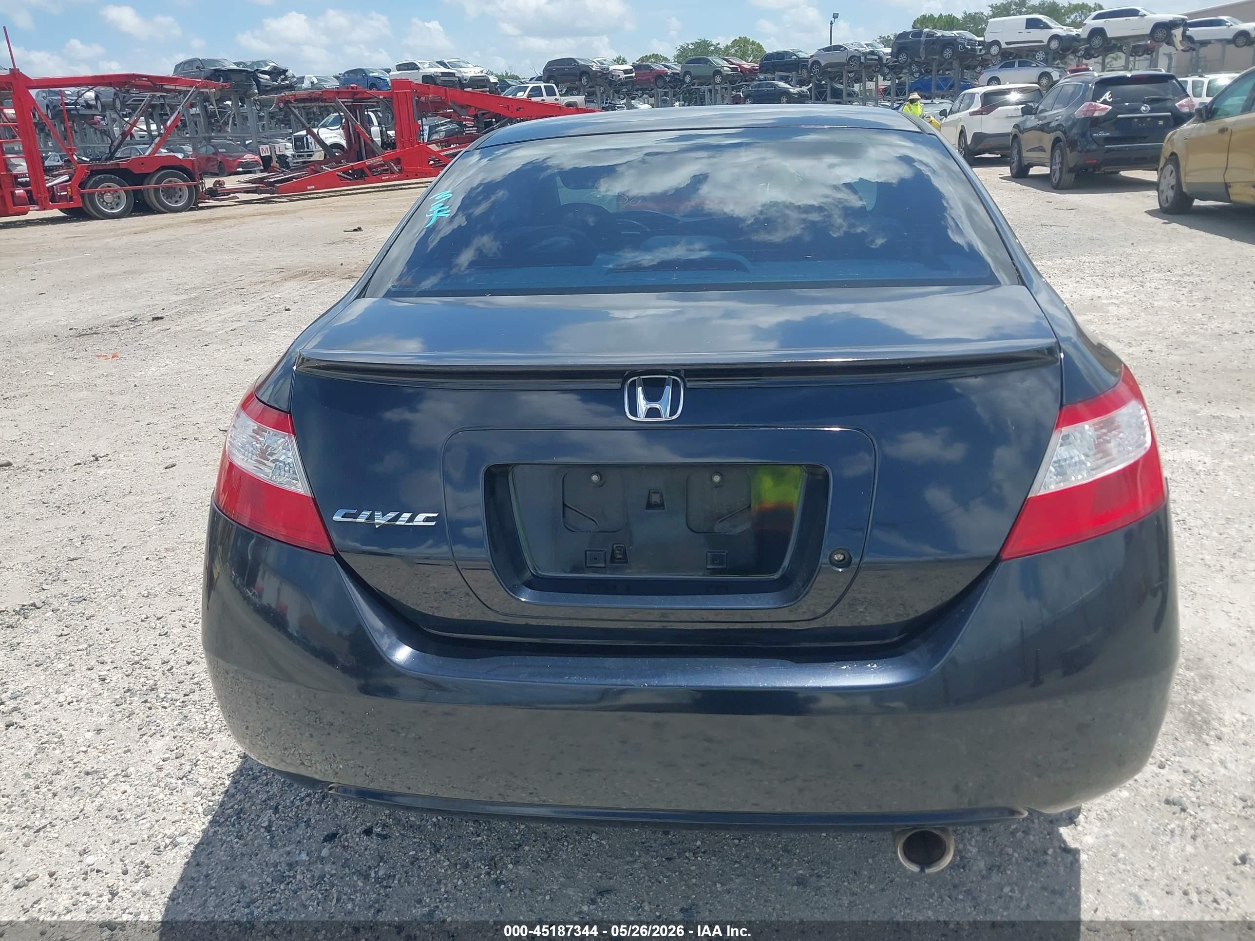 2008 Honda Civic Lx Black vin: 2HGFG12648H552509