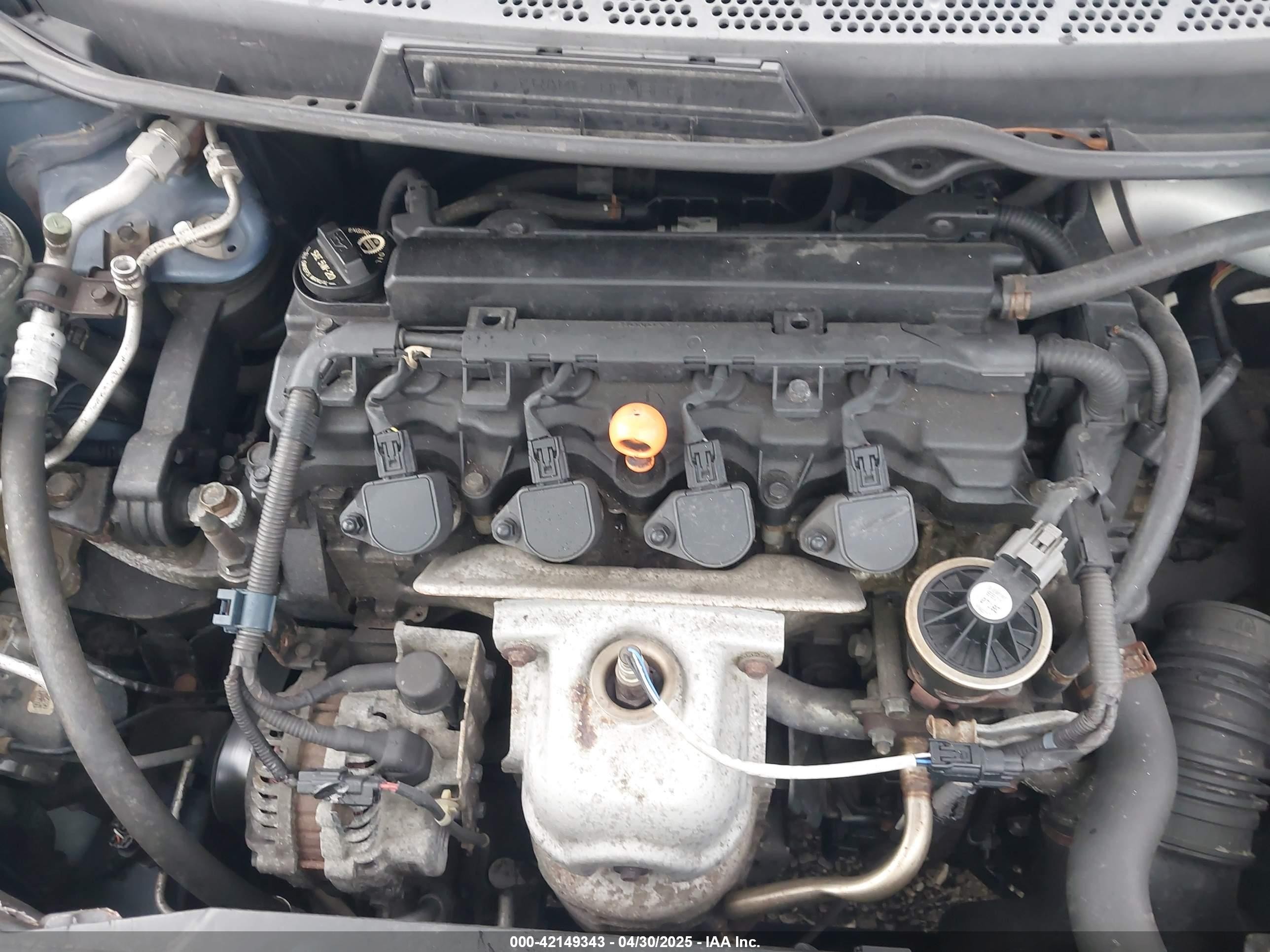 2008 Honda Civic Lx Синий vin: 2HGFG12648H555362
