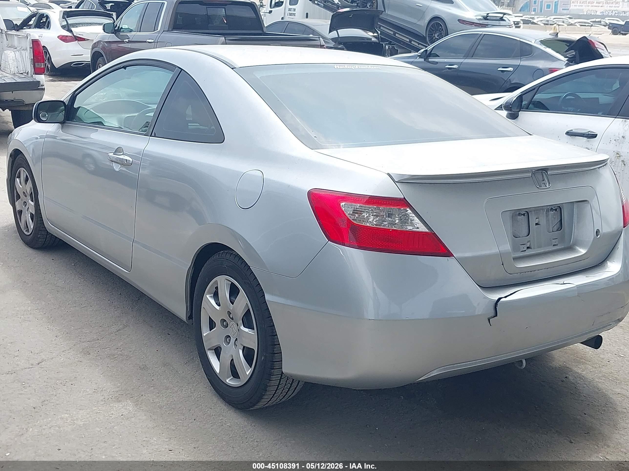 2009 Honda Civic Lx Серебряный vin: 2HGFG12649H500475