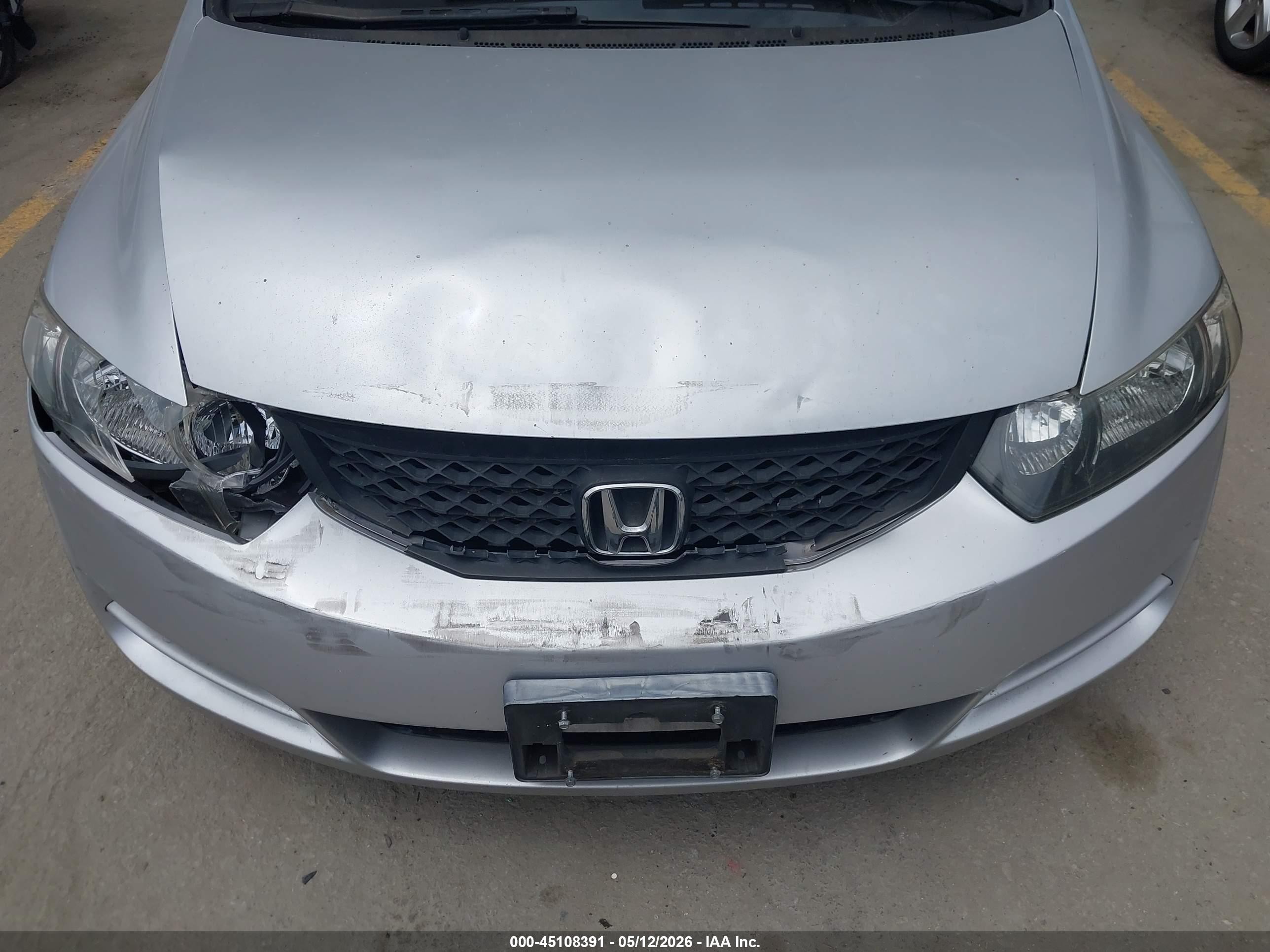 2009 Honda Civic Lx Серебряный vin: 2HGFG12649H500475