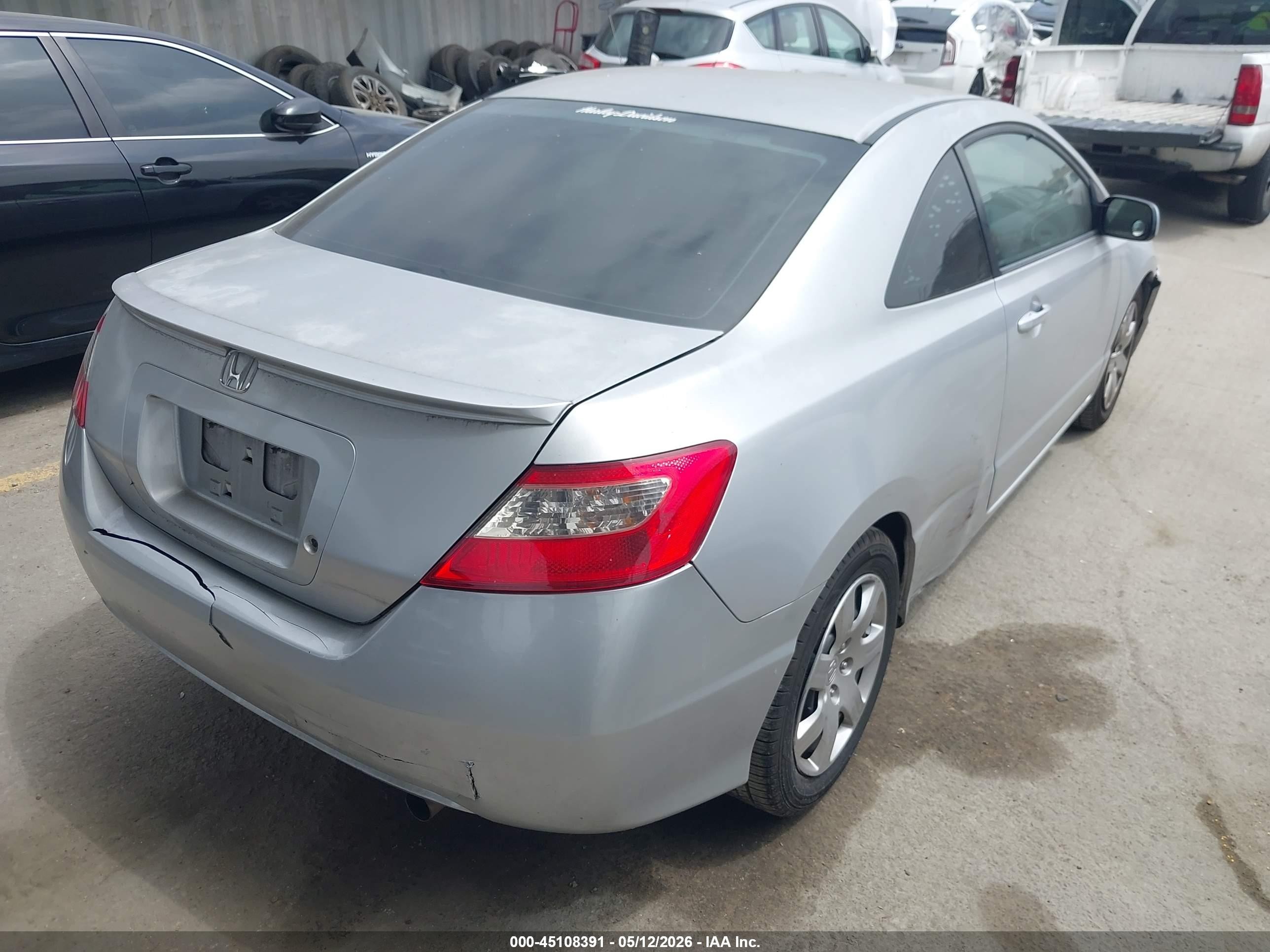 2009 Honda Civic Lx Серебряный vin: 2HGFG12649H500475
