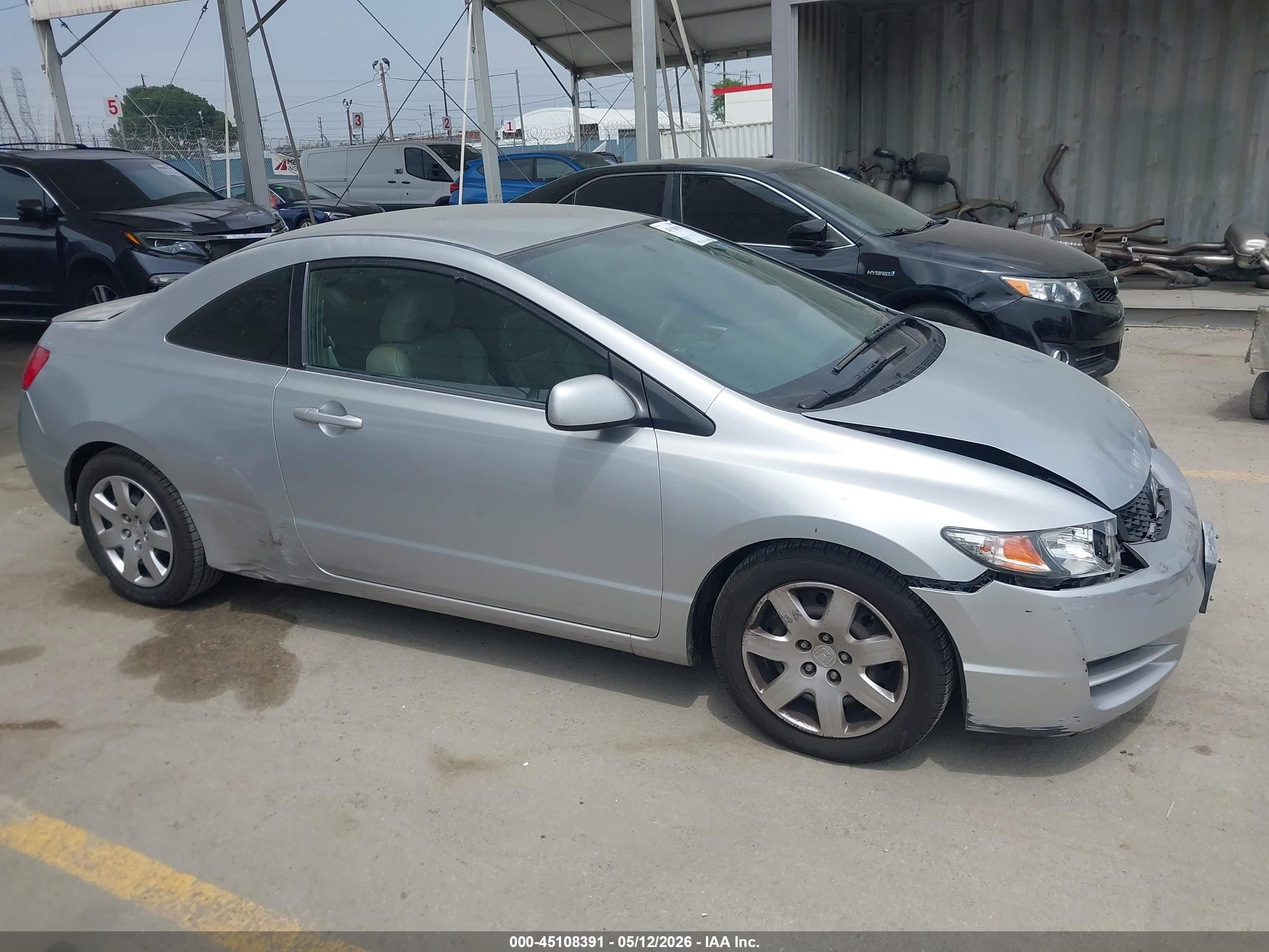 2009 Honda Civic Lx Серебряный vin: 2HGFG12649H500475
