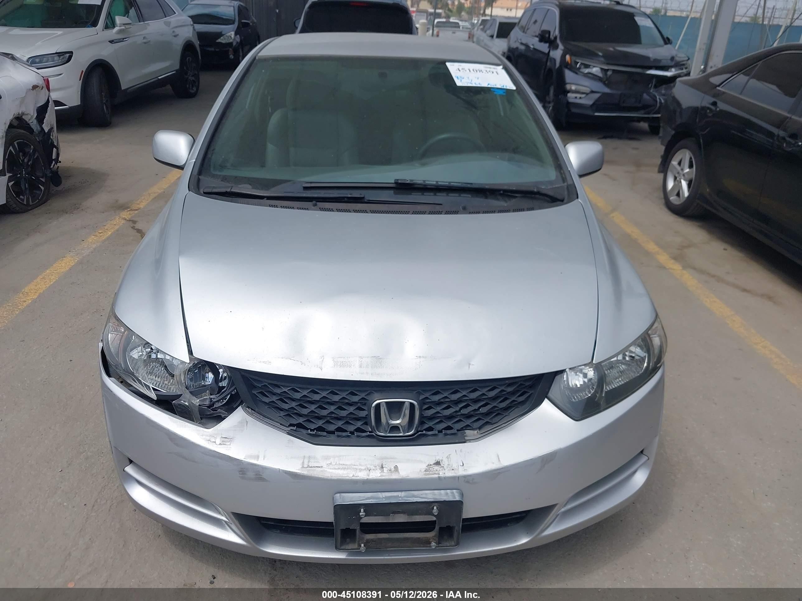2009 Honda Civic Lx Серебряный vin: 2HGFG12649H500475