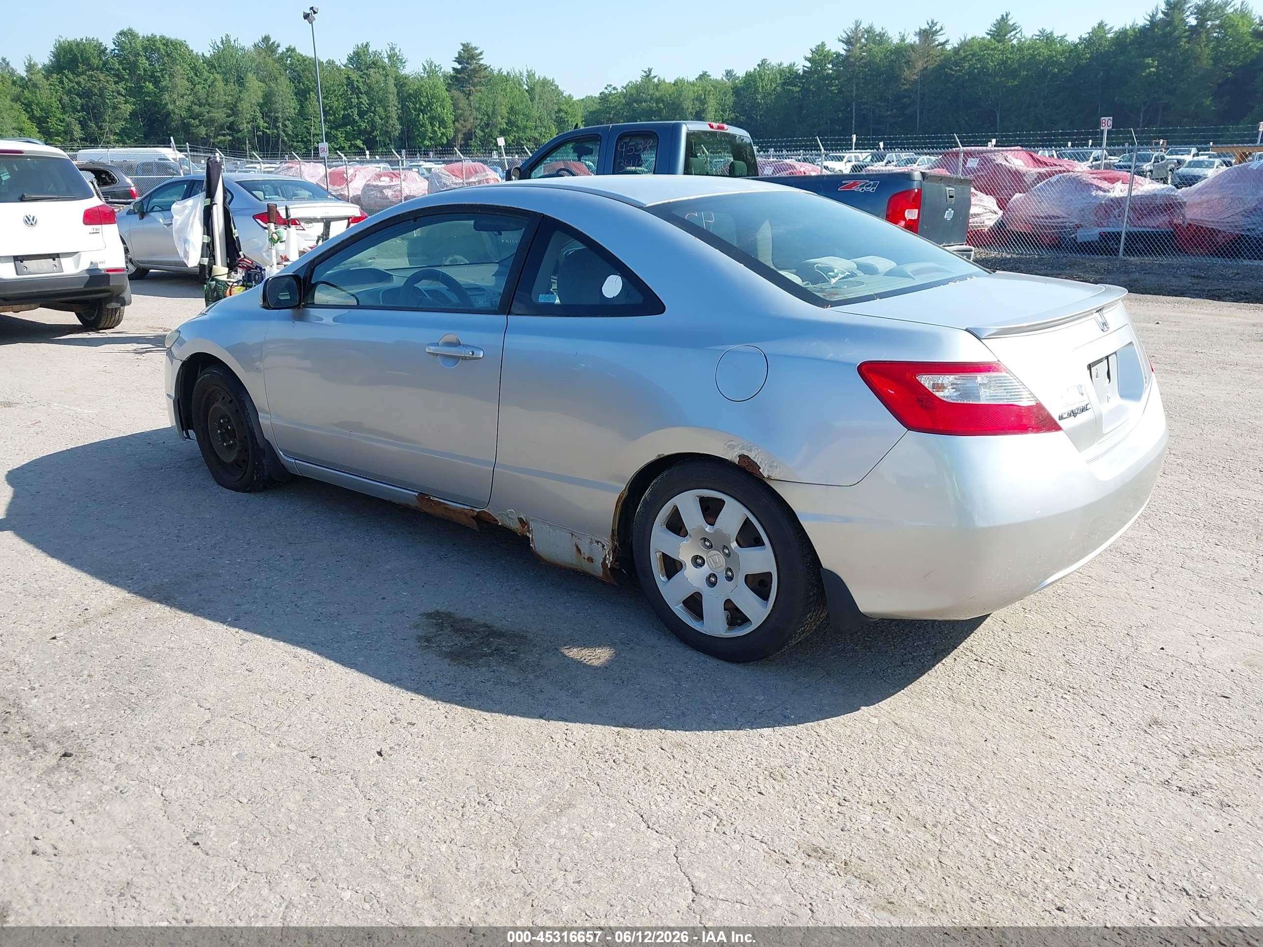 2009 Honda Civic Lx Silver vin: 2HGFG12649H501416
