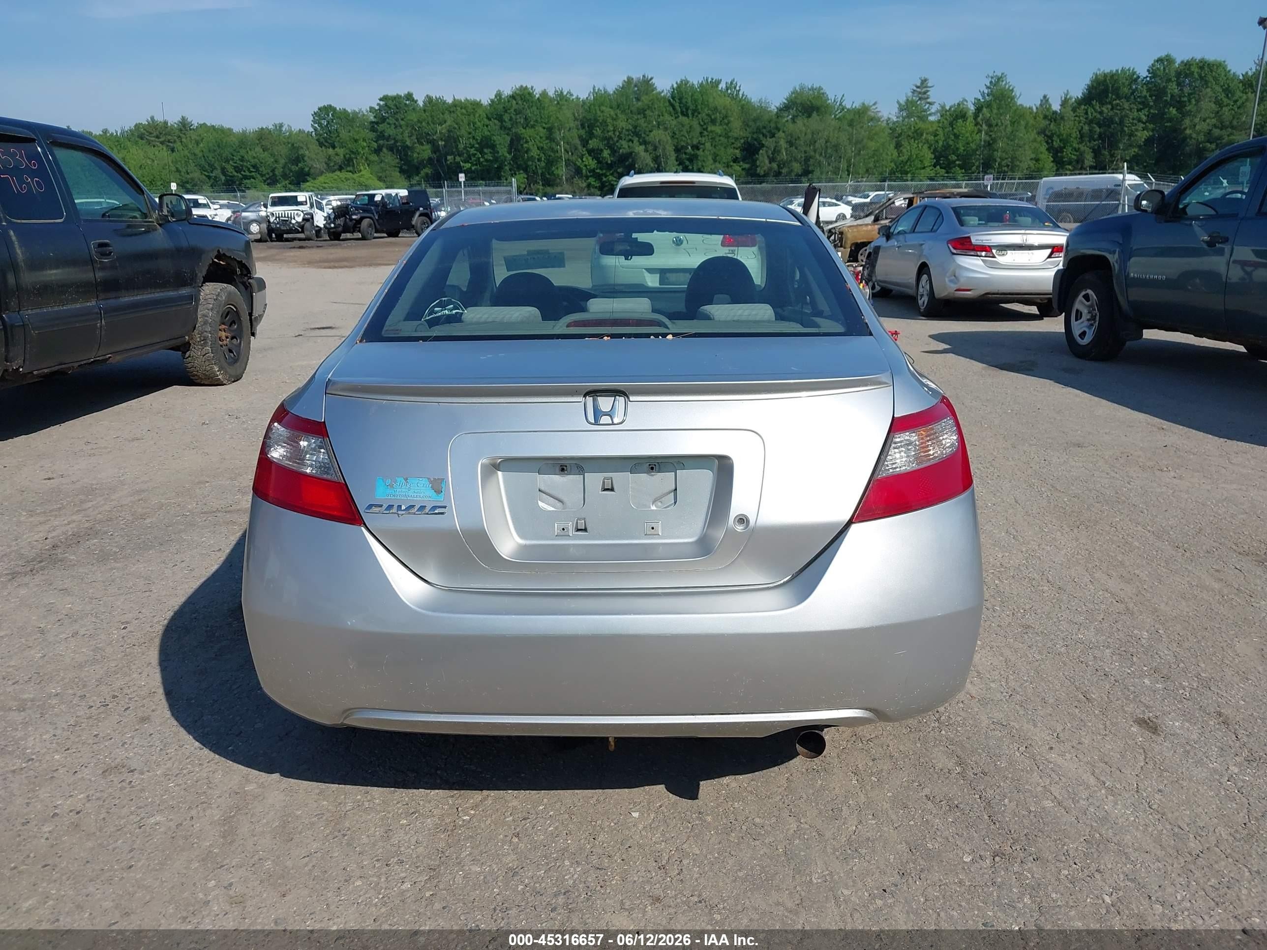 2009 Honda Civic Lx Silver vin: 2HGFG12649H501416