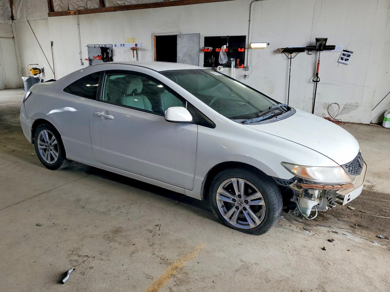 2009 Honda Civic Lx White vin: 2HGFG12649H535629