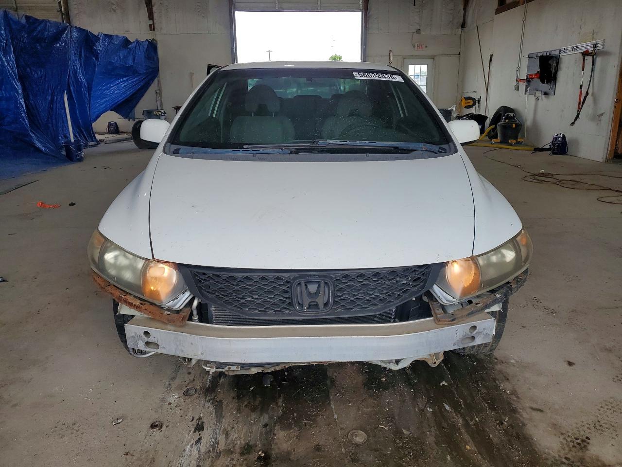 2009 Honda Civic Lx White vin: 2HGFG12649H535629