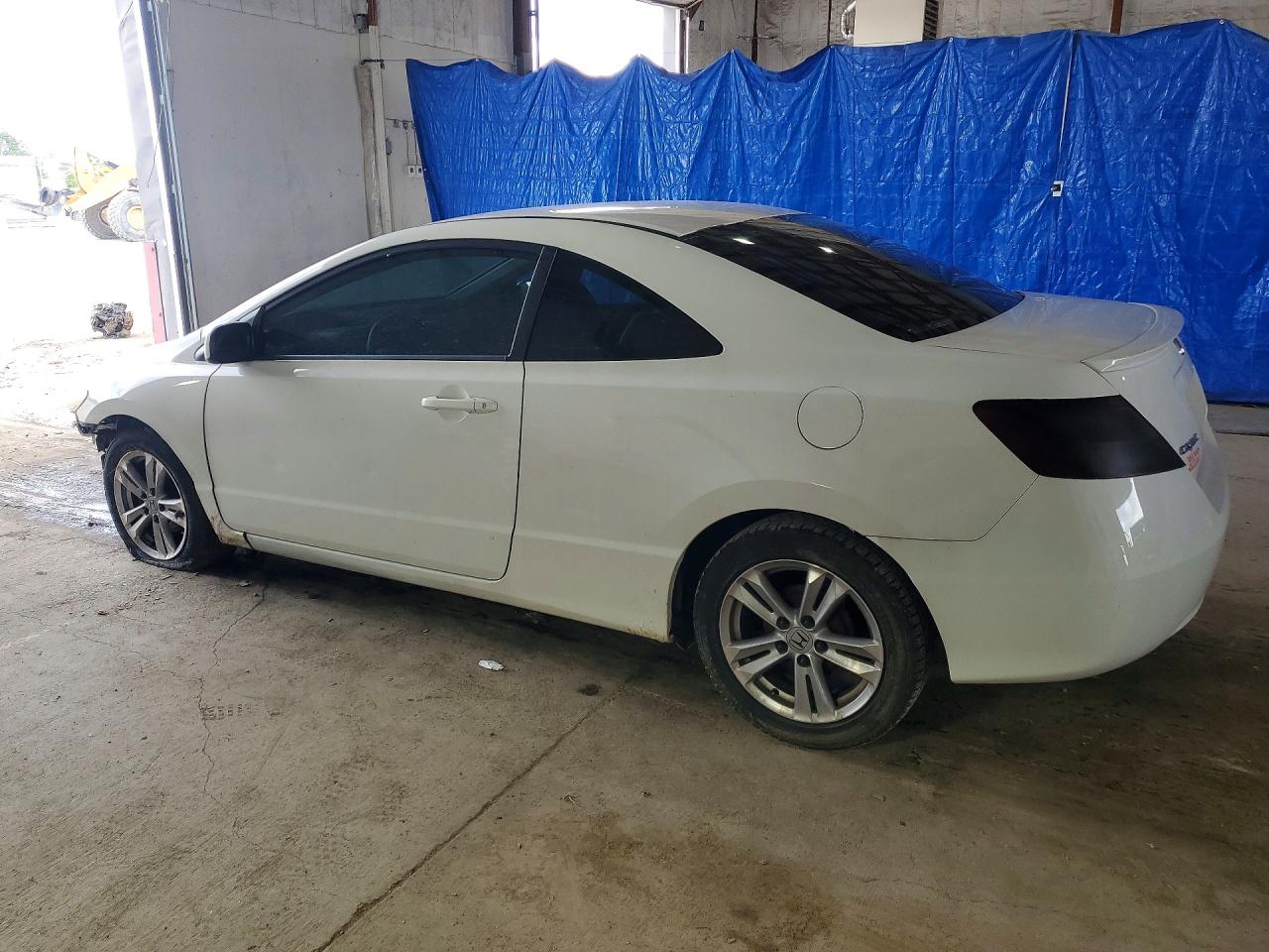 2009 Honda Civic Lx White vin: 2HGFG12649H535629