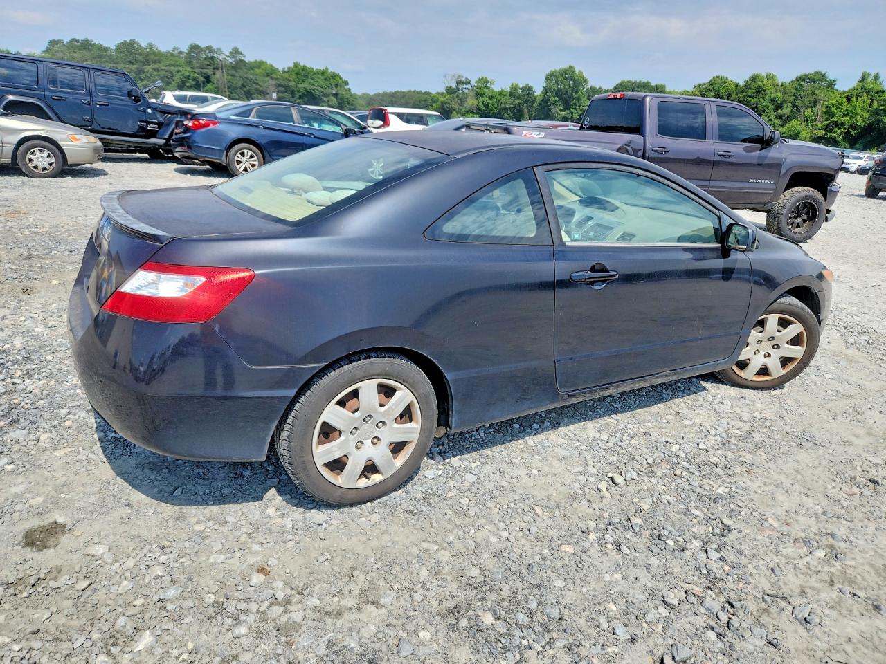 2006 Honda Civic Lx Black vin: 2HGFG12656H500352