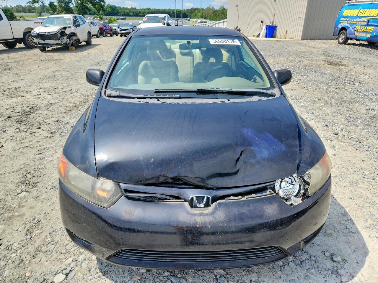2006 Honda Civic Lx Black vin: 2HGFG12656H500352