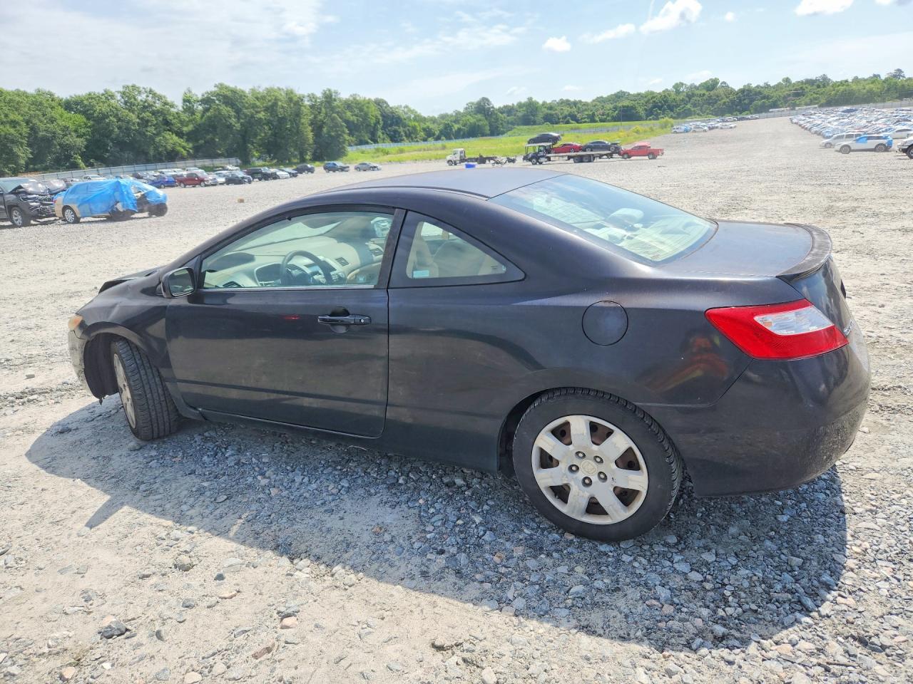2006 Honda Civic Lx Black vin: 2HGFG12656H500352
