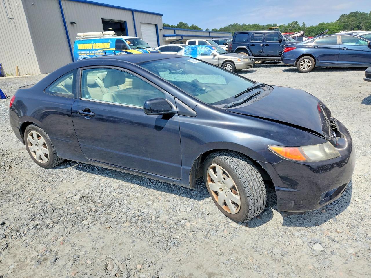 2006 Honda Civic Lx Black vin: 2HGFG12656H500352