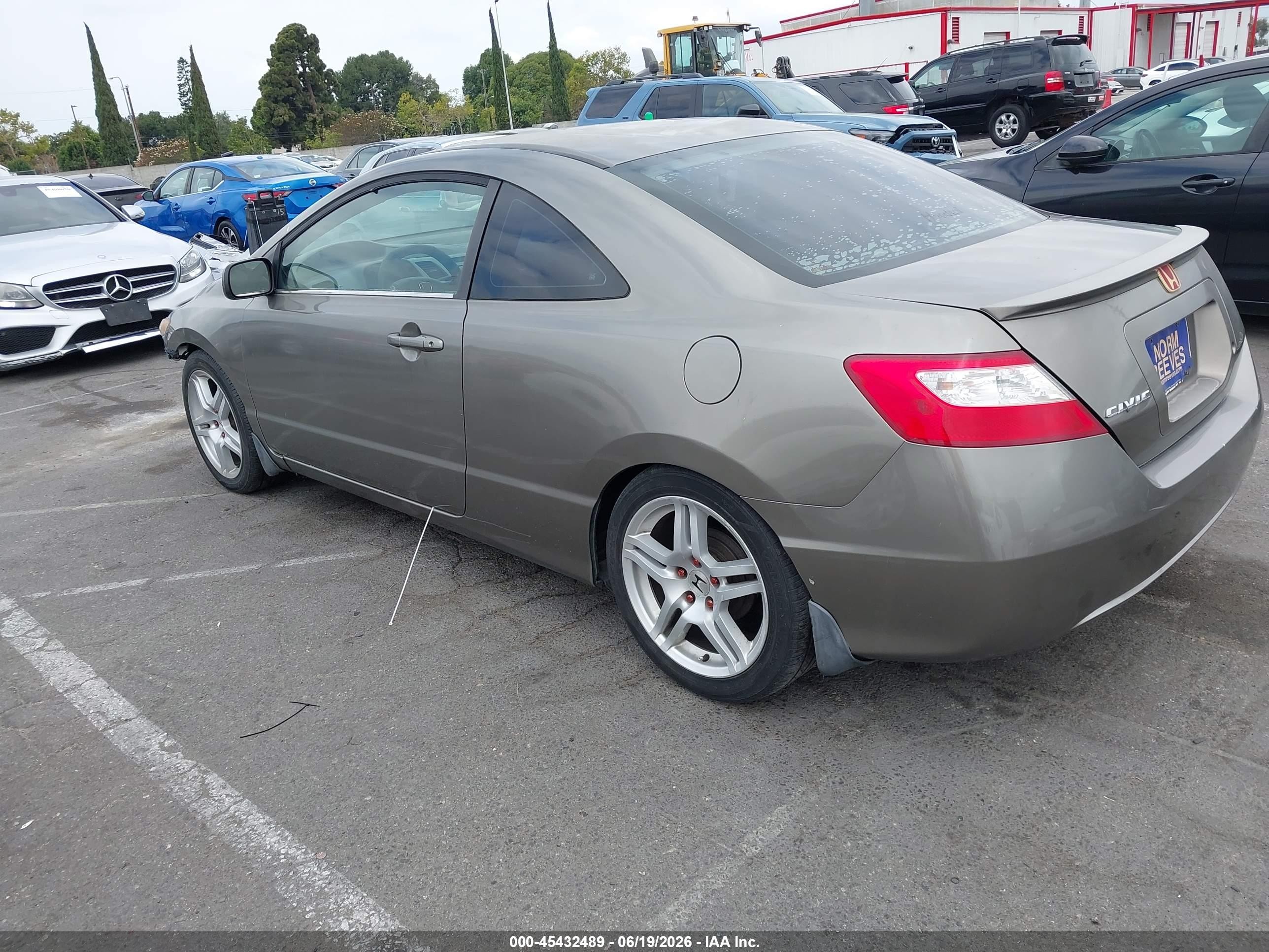 2006 Honda Civic Lx Gray vin: 2HGFG12656H533450