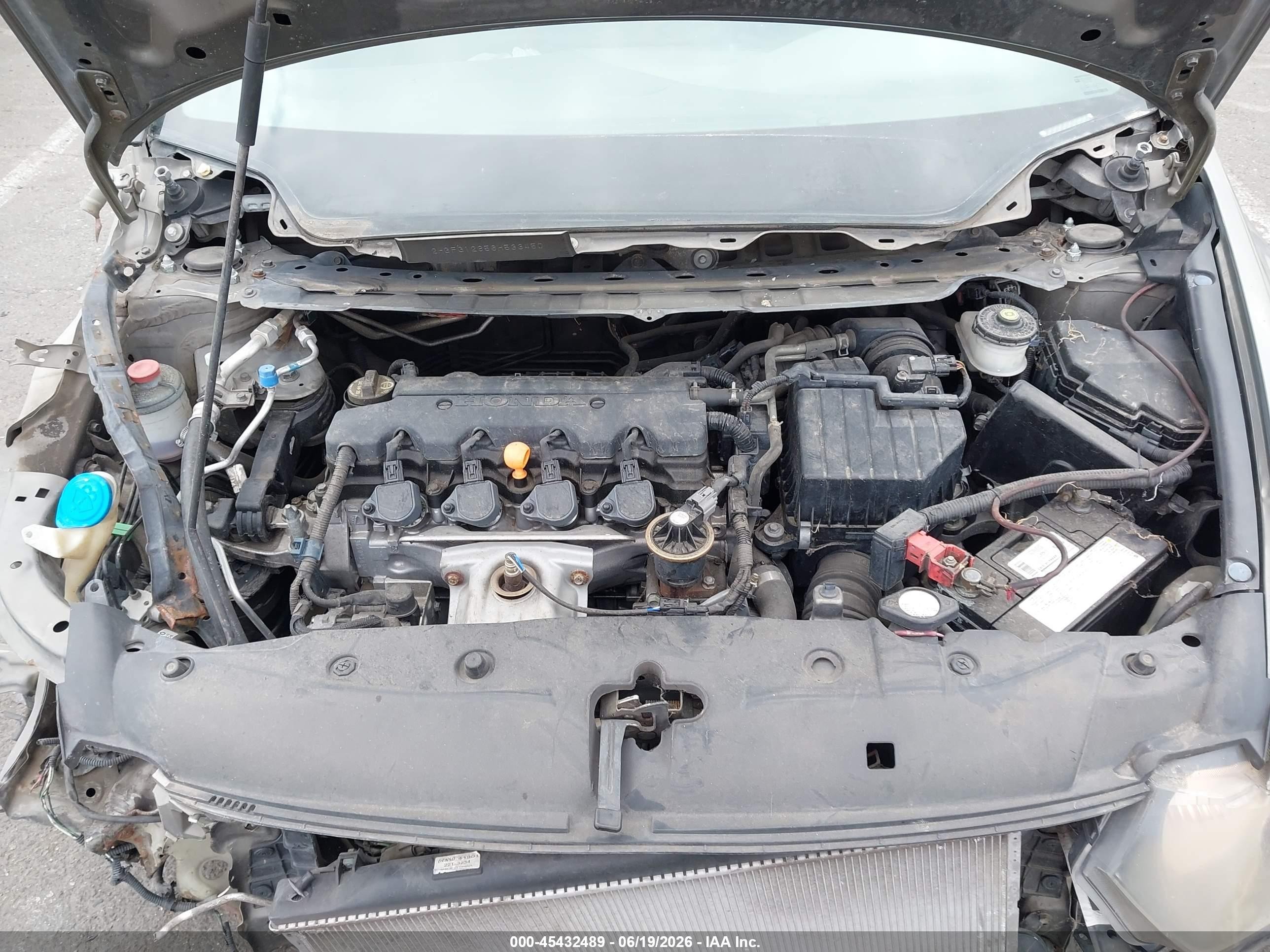 2006 Honda Civic Lx Gray vin: 2HGFG12656H533450