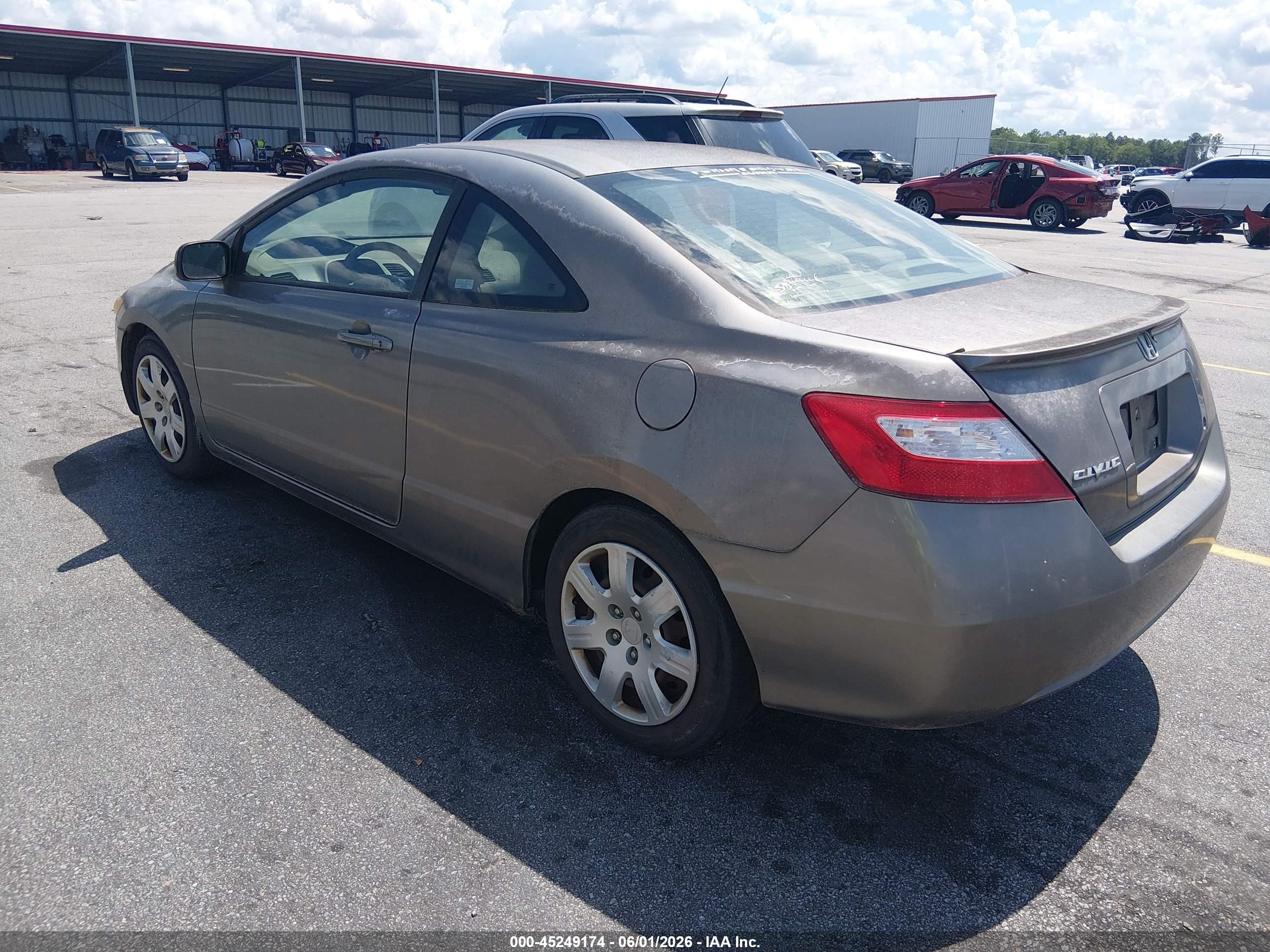 2006 Honda Civic Lx Silver vin: 2HGFG12656H536039