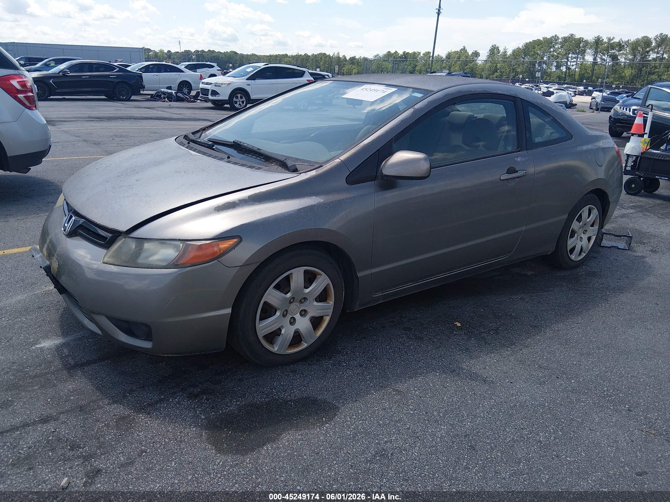 2006 Honda Civic Lx Silver vin: 2HGFG12656H536039