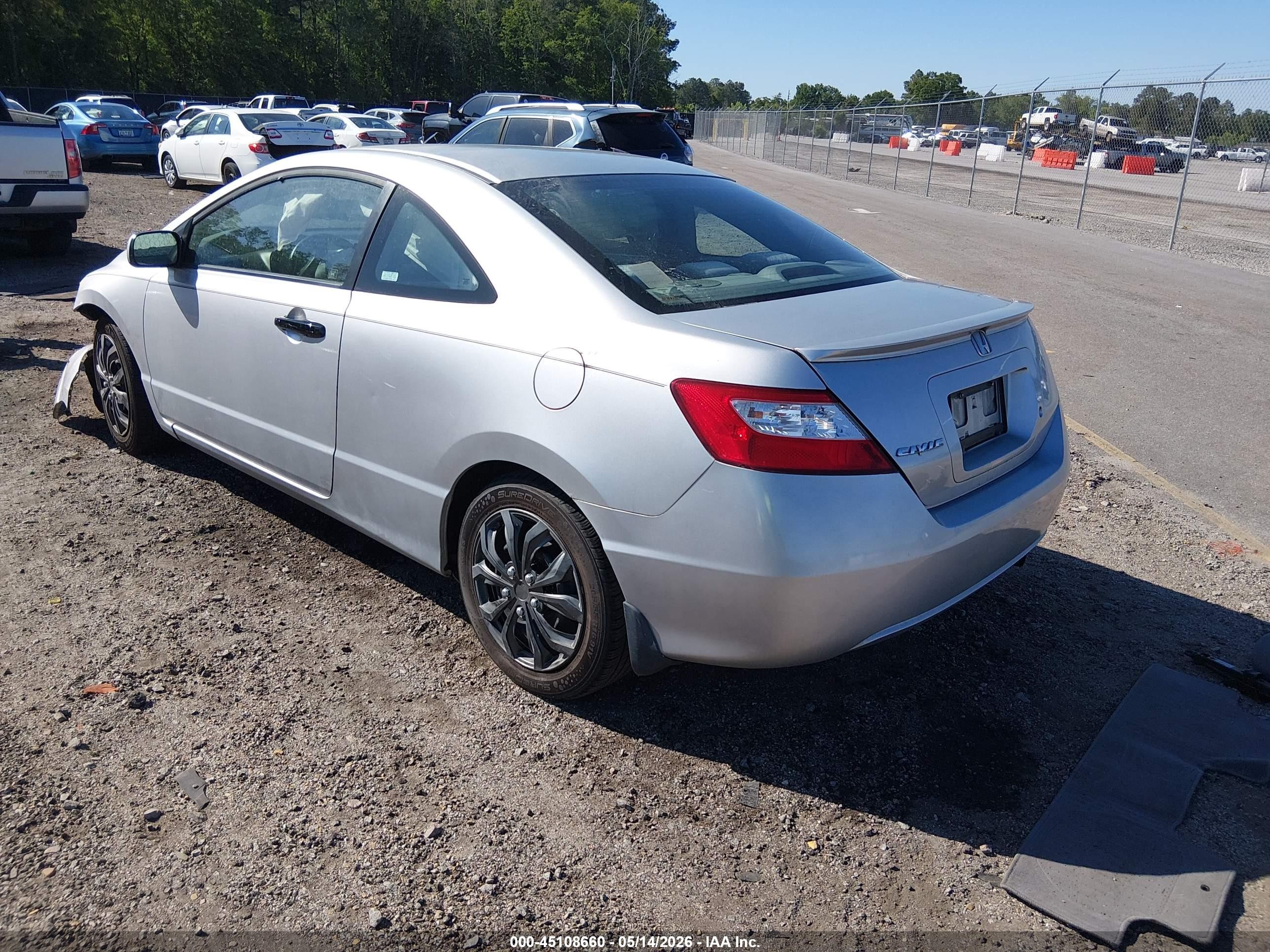 2006 Honda Civic Lx Silver vin: 2HGFG12656H540401