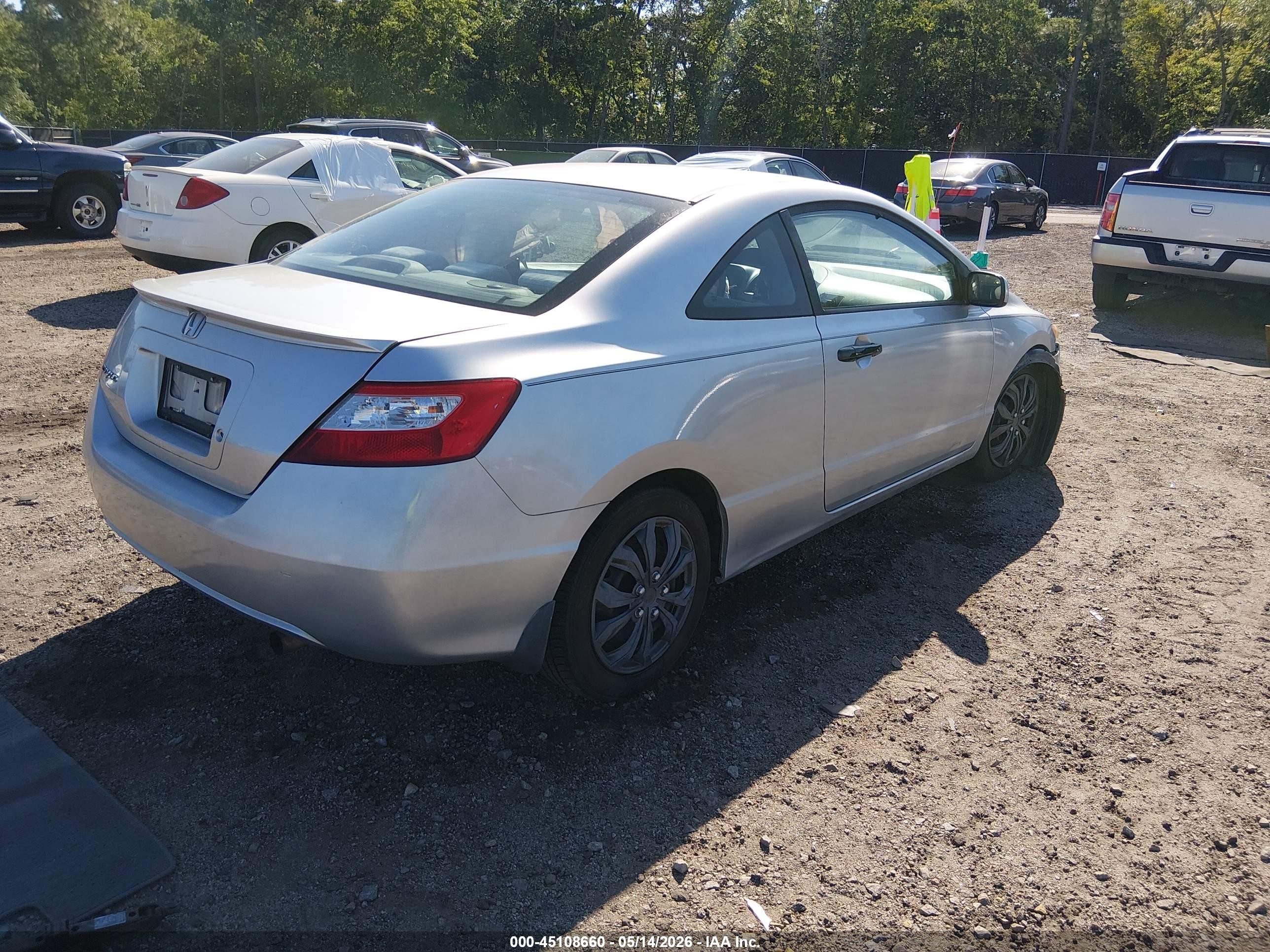 2006 Honda Civic Lx Silver vin: 2HGFG12656H540401