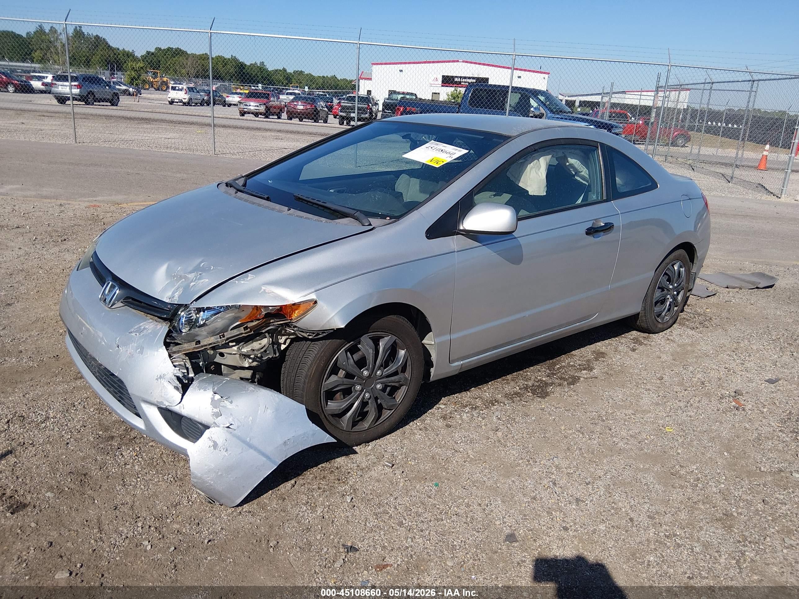 2006 Honda Civic Lx Silver vin: 2HGFG12656H540401