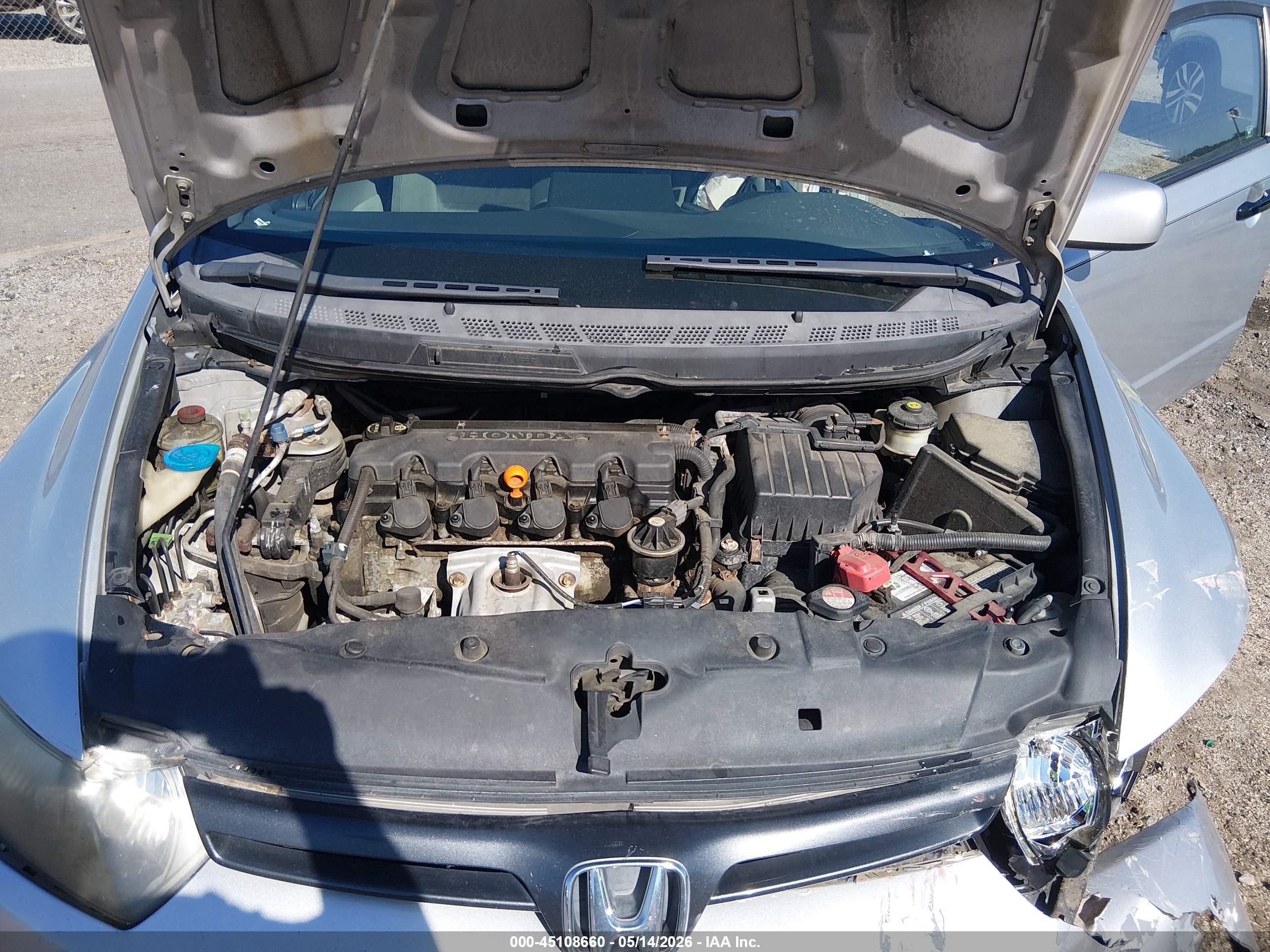 2006 Honda Civic Lx Silver vin: 2HGFG12656H540401