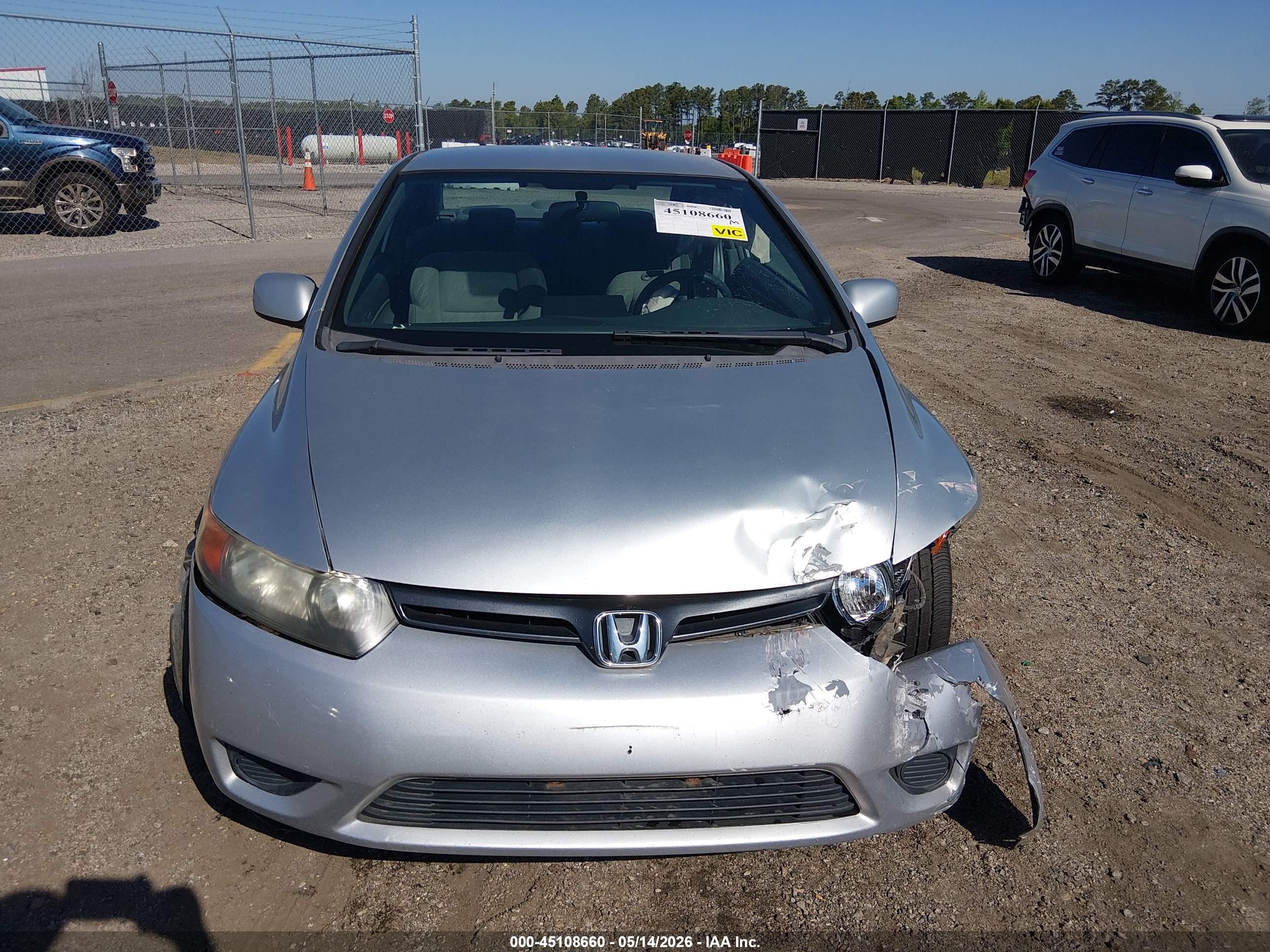 2006 Honda Civic Lx Silver vin: 2HGFG12656H540401