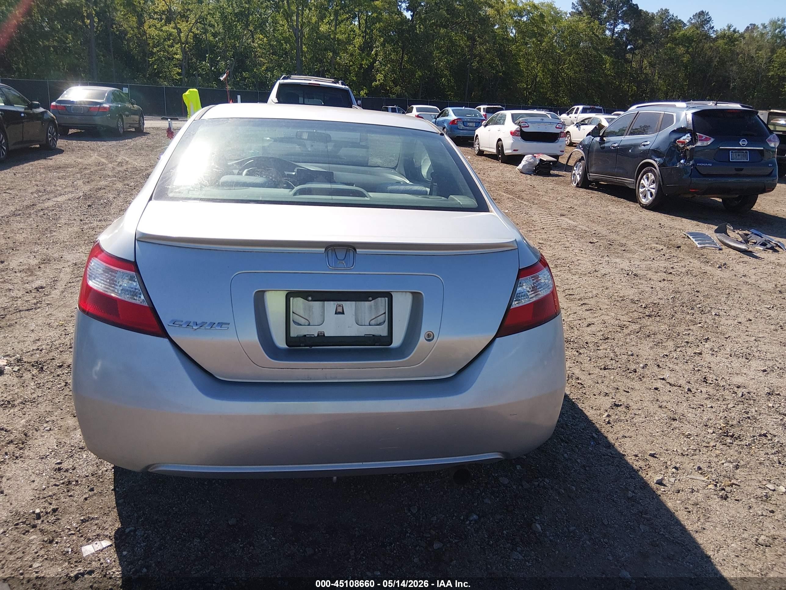 2006 Honda Civic Lx Silver vin: 2HGFG12656H540401
