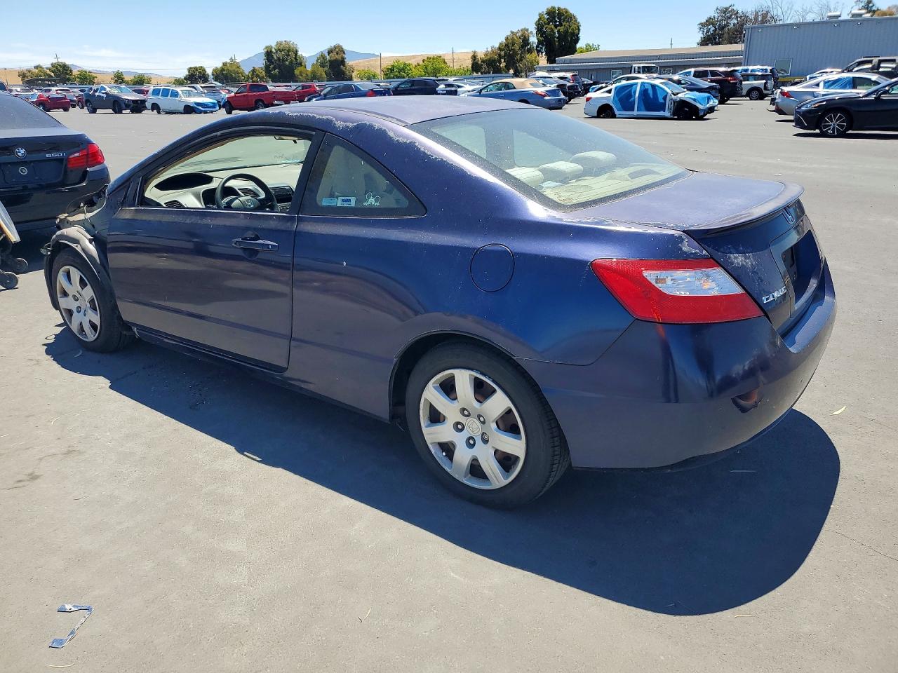 2006 Honda Civic Lx Blue vin: 2HGFG12656H543010