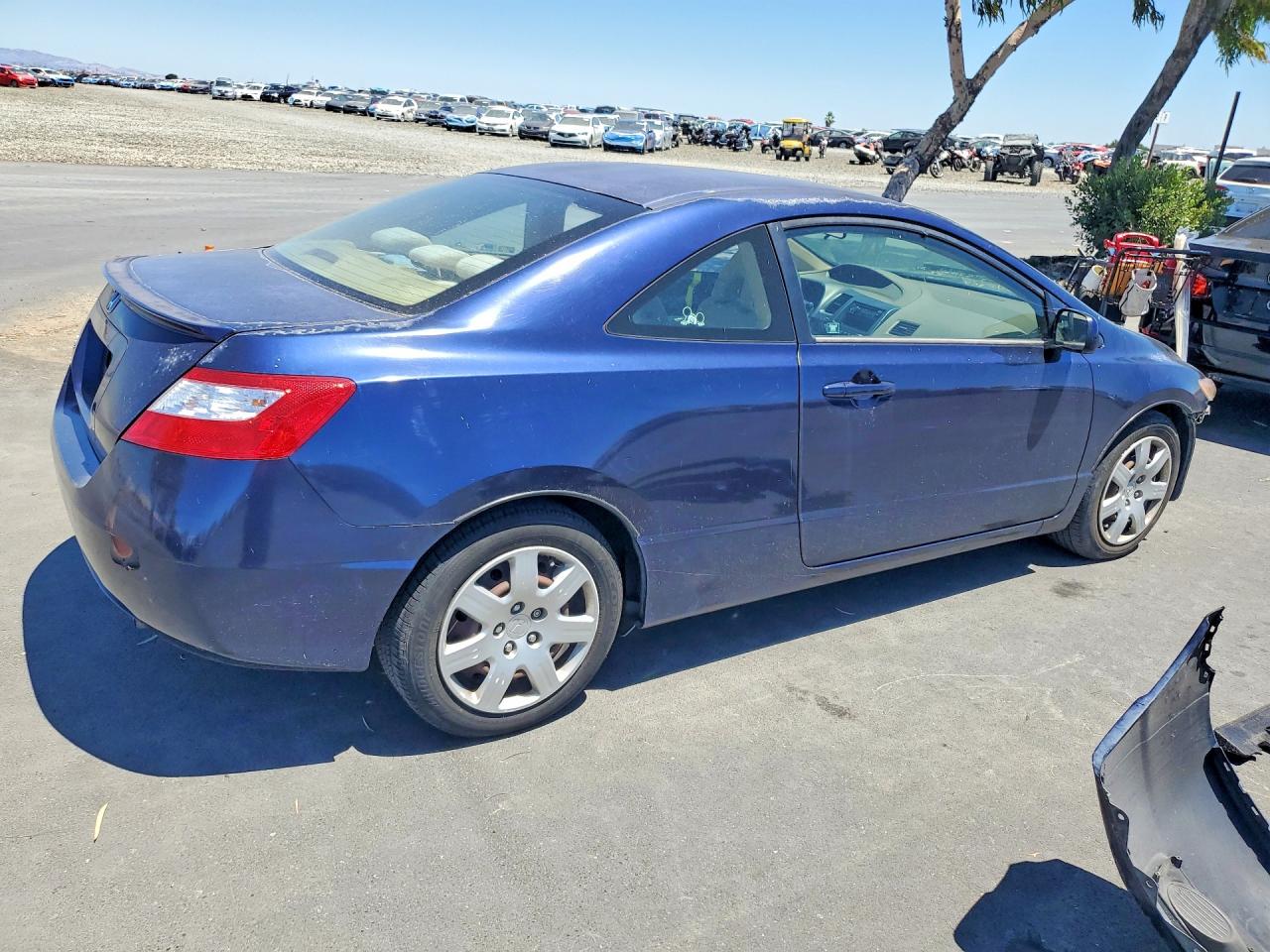 2006 Honda Civic Lx Blue vin: 2HGFG12656H543010