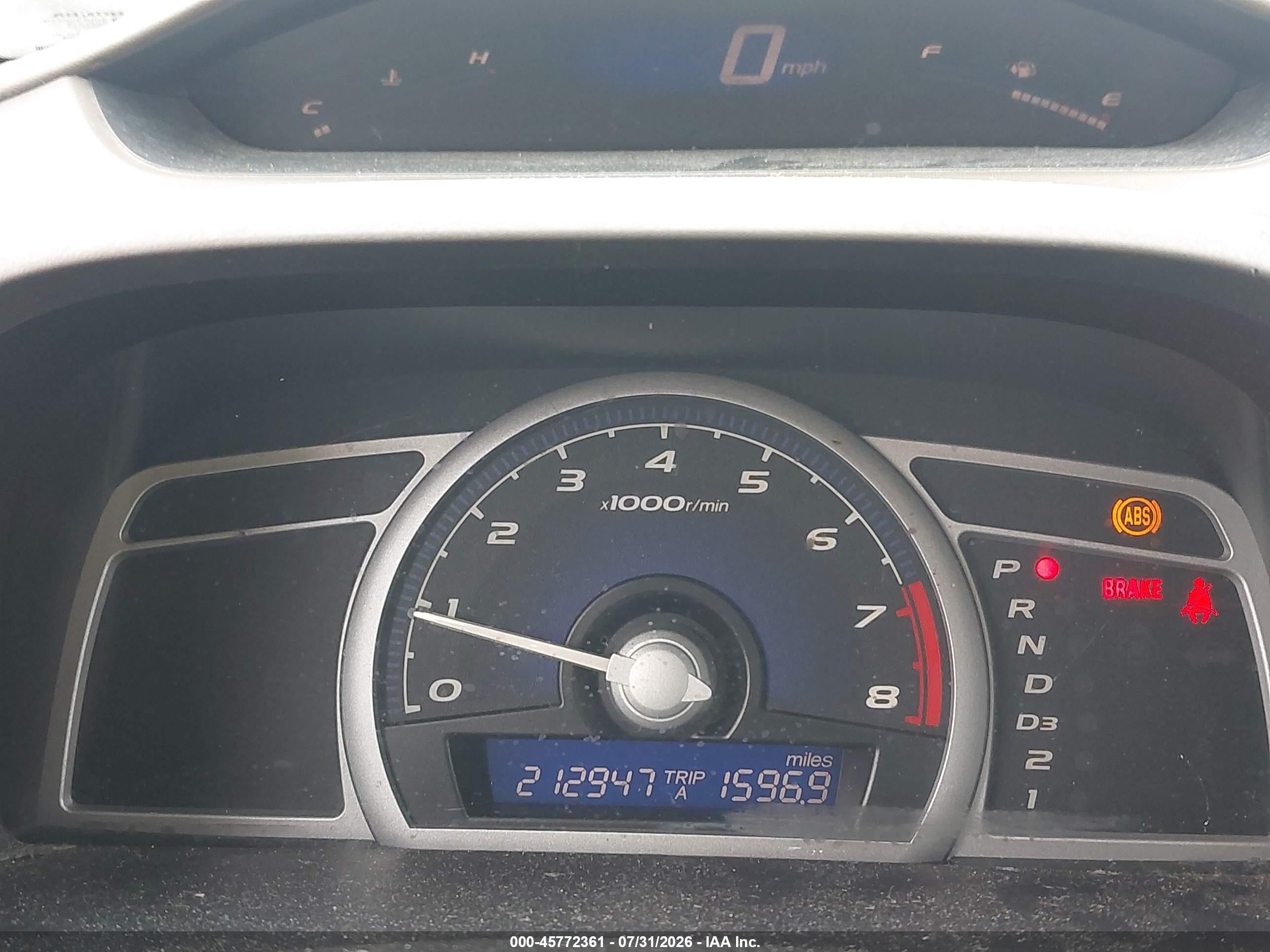 2006 Honda Civic Lx White vin: 2HGFG12656H545727