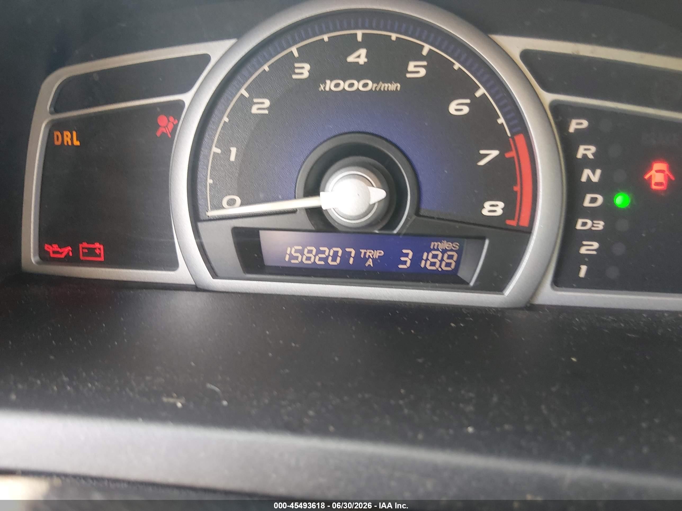 2007 Honda Civic Lx Gray vin: 2HGFG12657H515645