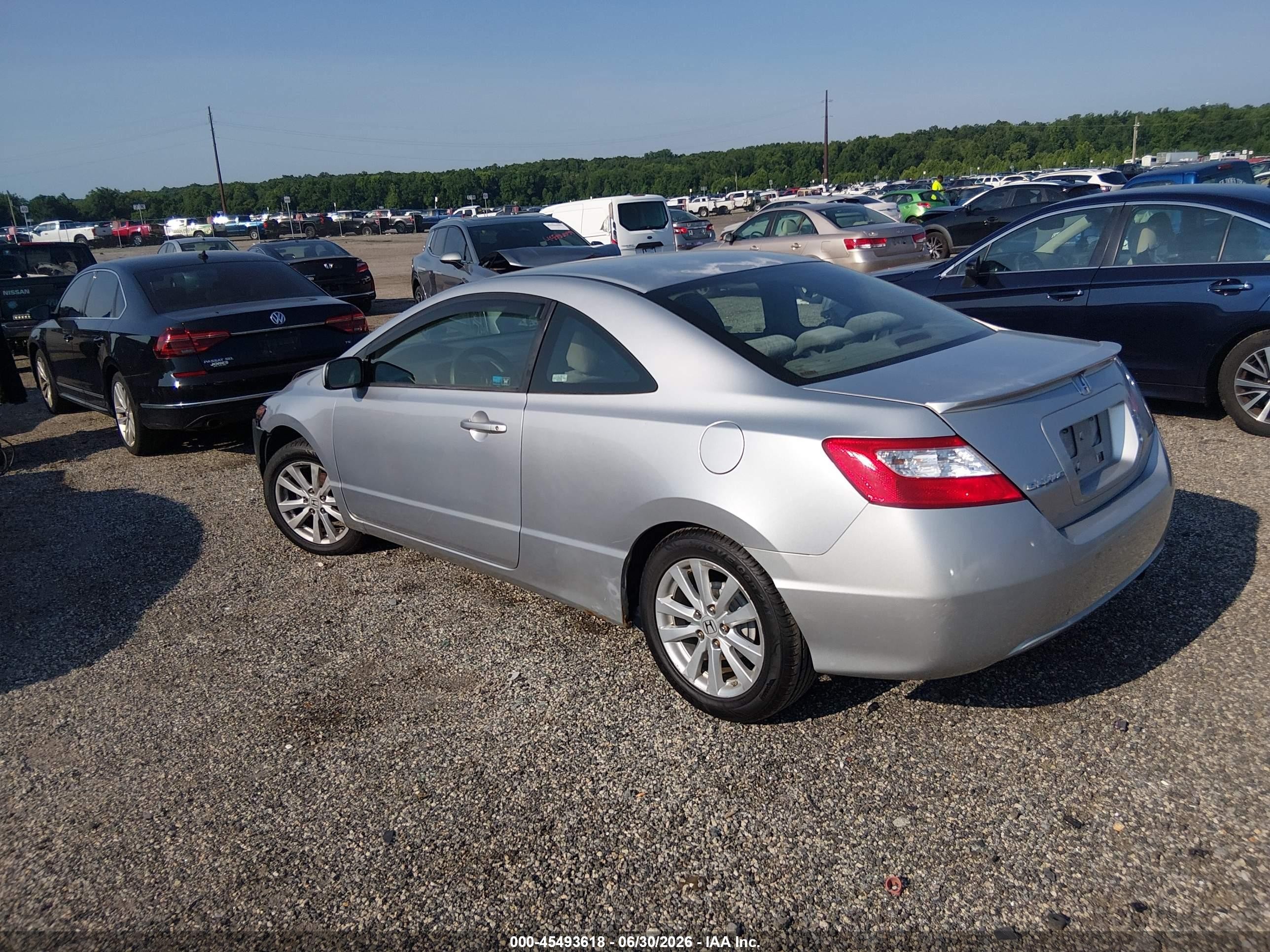 2007 Honda Civic Lx Gray vin: 2HGFG12657H515645