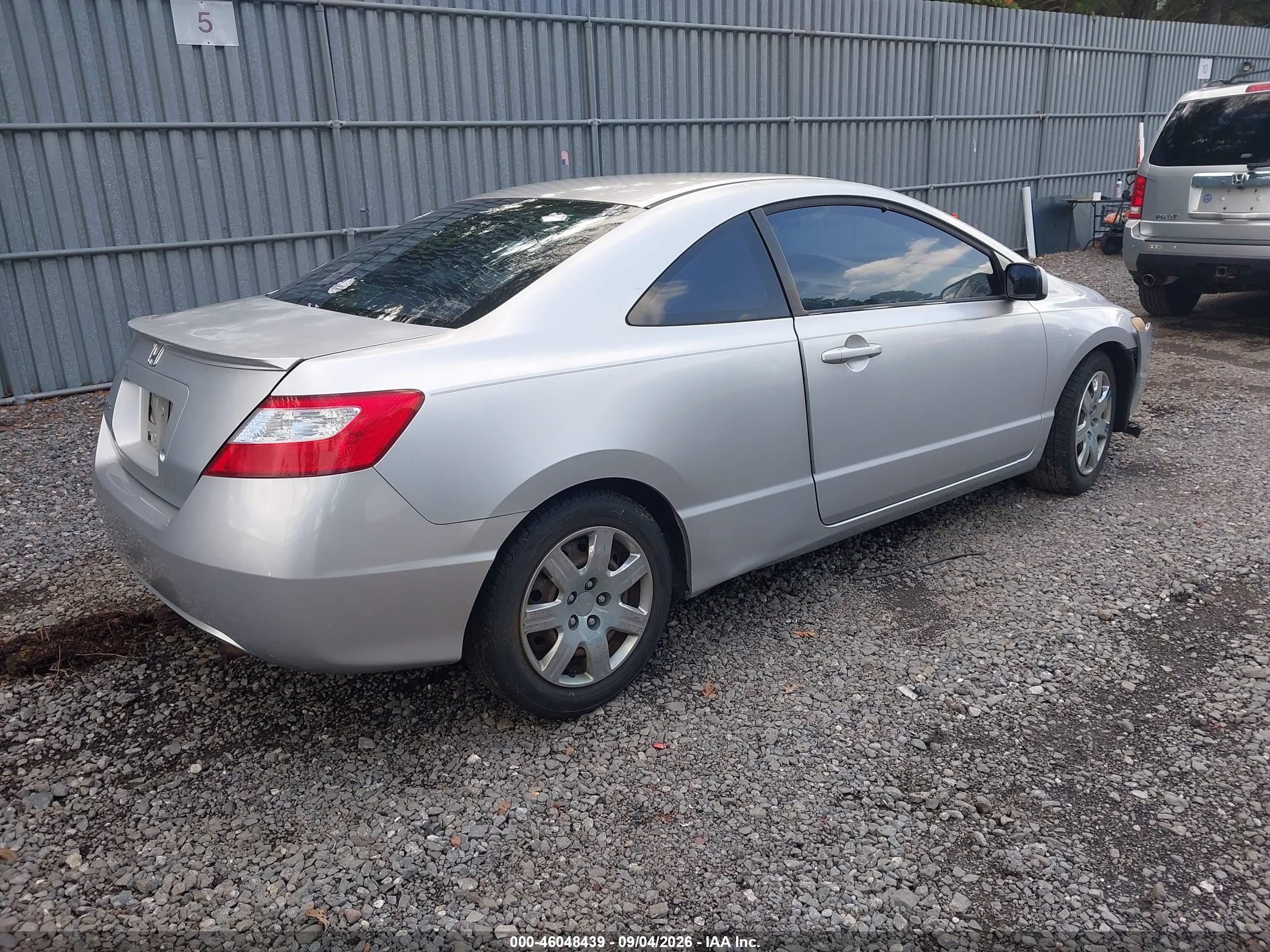 2007 Honda Civic Lx Silver vin: 2HGFG12657H517511