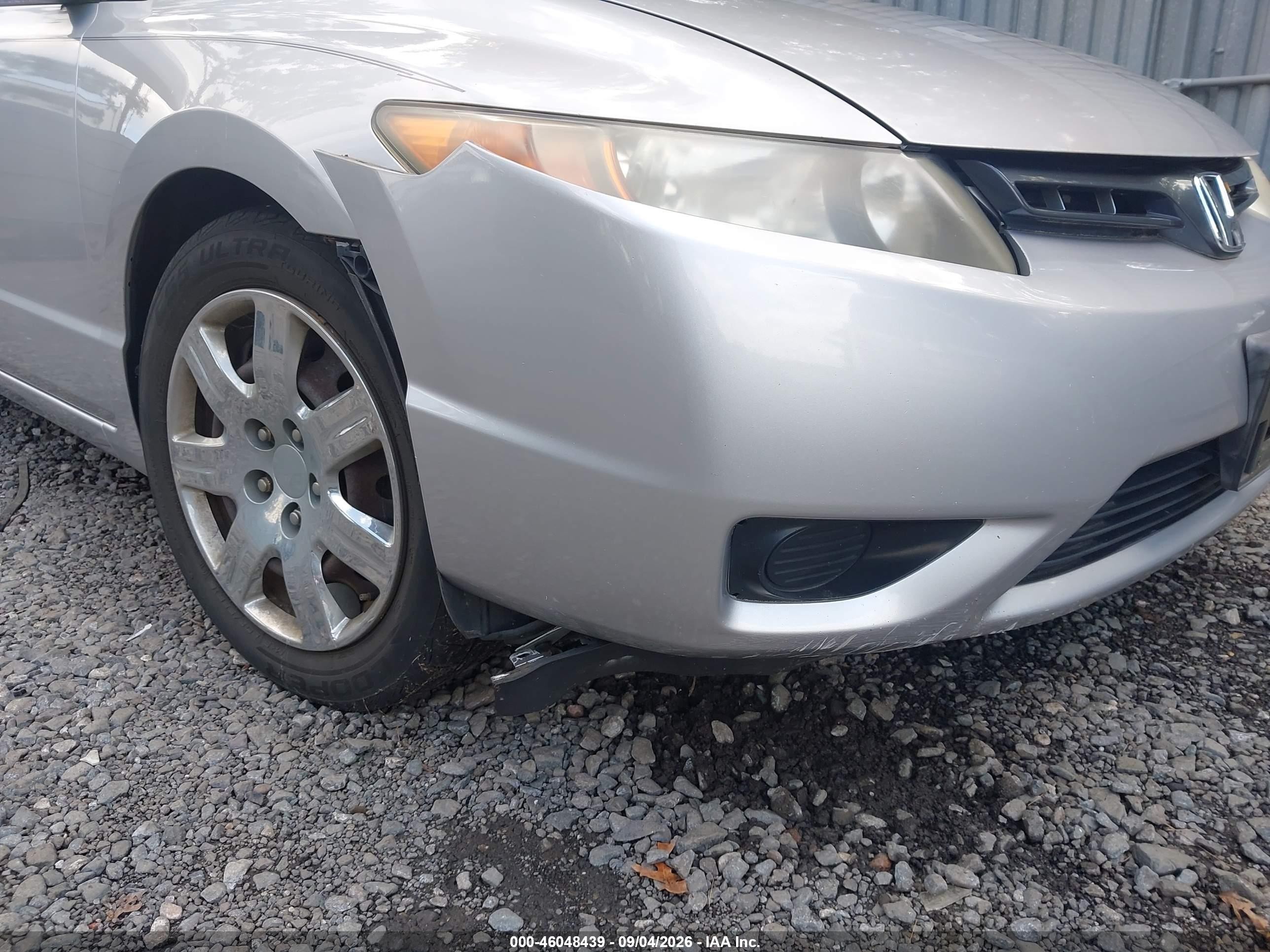 2007 Honda Civic Lx Silver vin: 2HGFG12657H517511