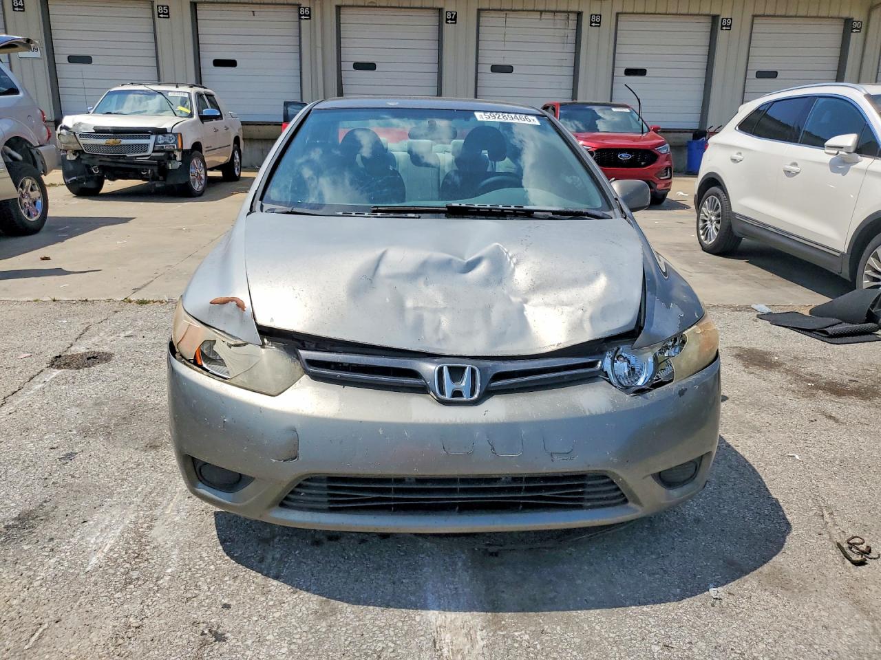 2007 Honda Civic Lx Gray vin: 2HGFG12657H517654