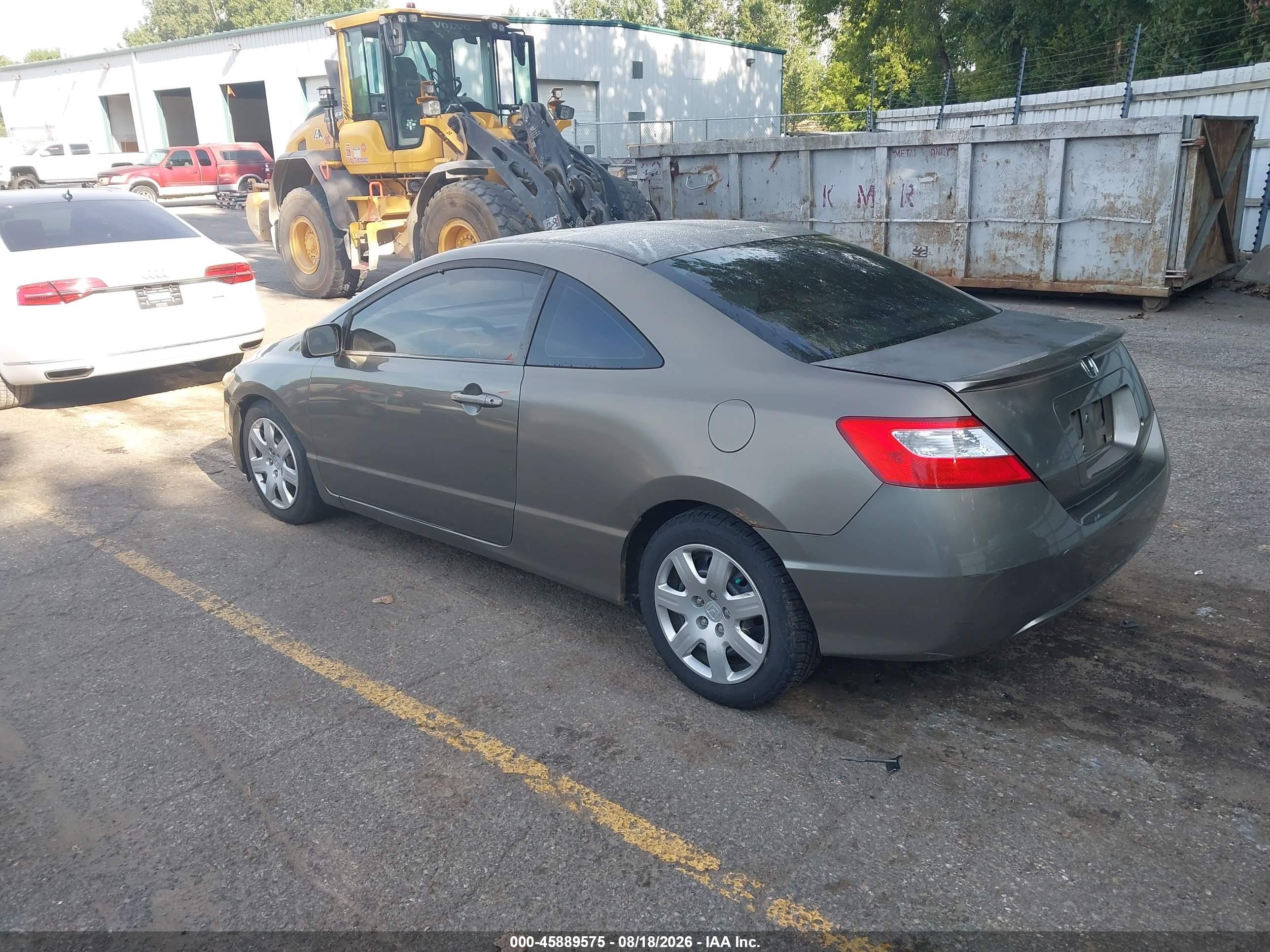 2007 Honda Civic Lx Серый vin: 2HGFG12657H524975