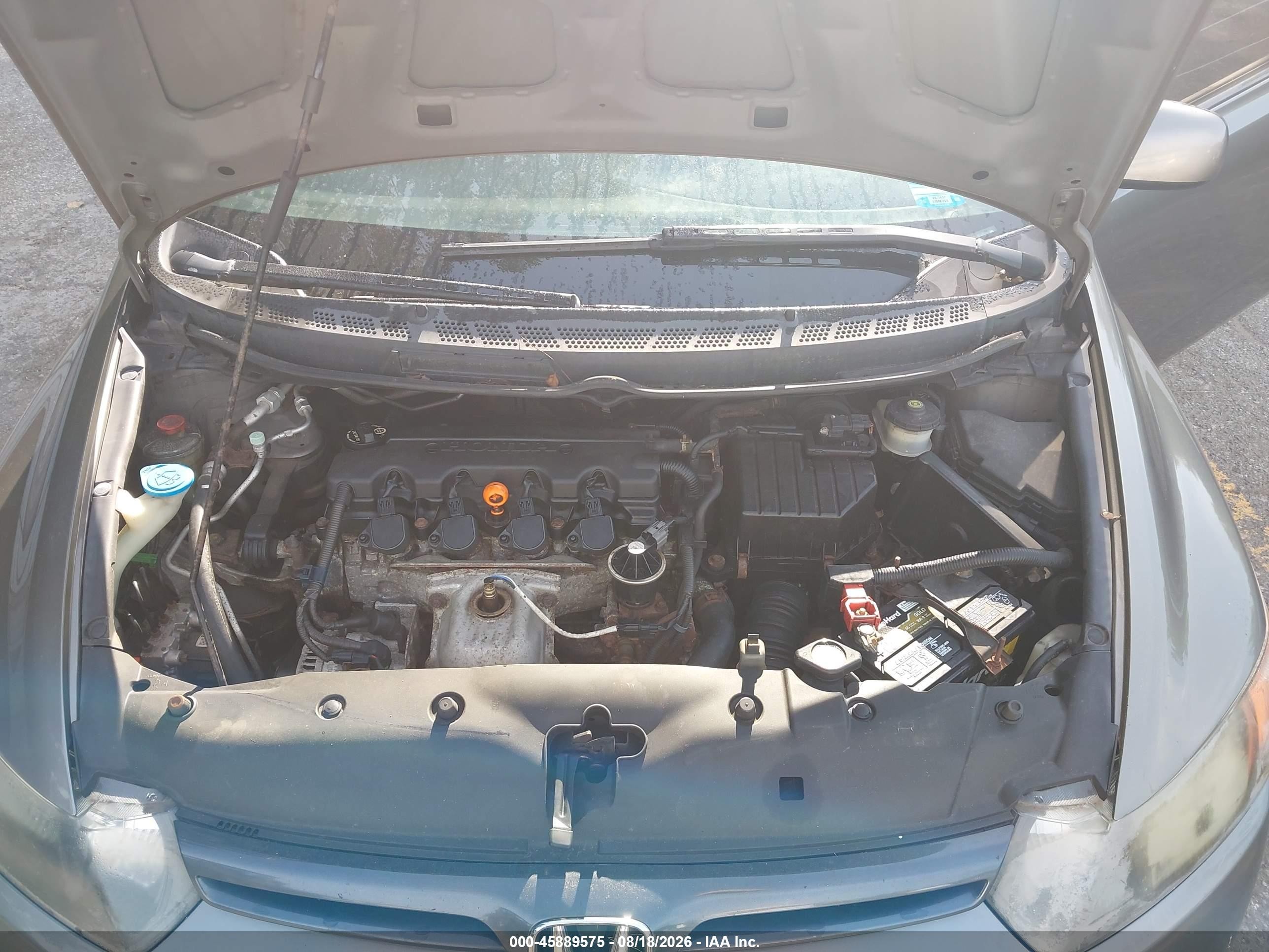 2007 Honda Civic Lx Серый vin: 2HGFG12657H524975