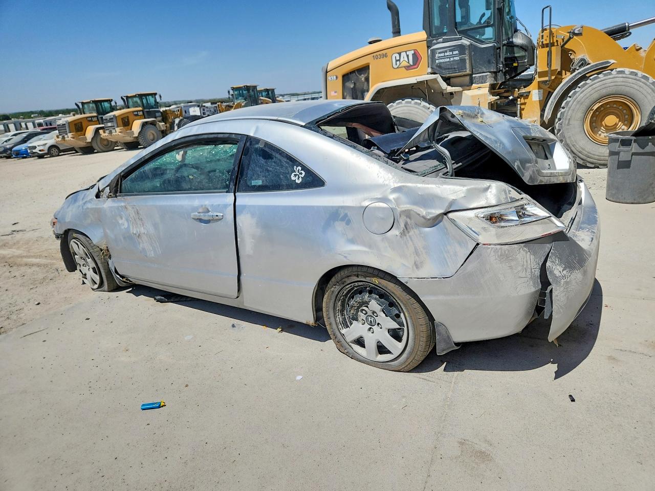 2007 Honda Civic Lx Серый vin: 2HGFG12657H540562