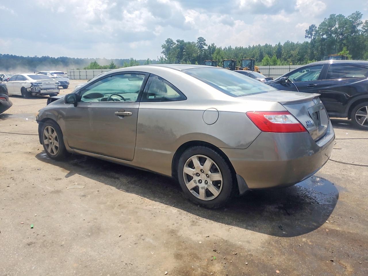 2007 Honda Civic Lx Brown vin: 2HGFG12657H552310